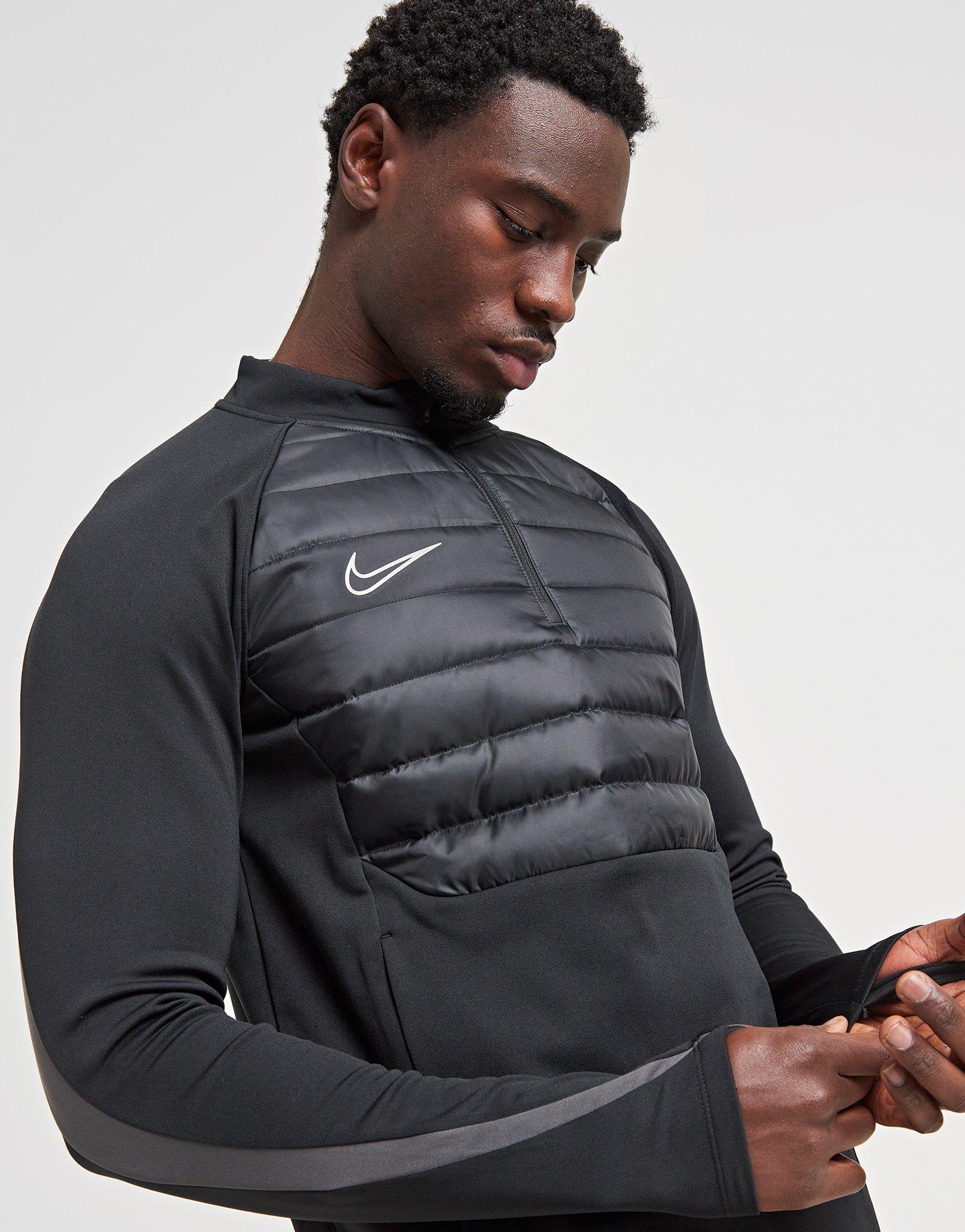 Nike Academy Winter 1 4 Zip Top Noir JD Sports France