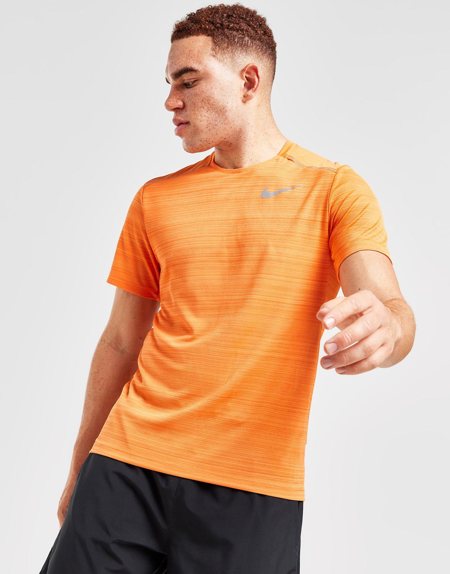 Orange Nike Miler 1.0 T-Shirt | JD Sports UK