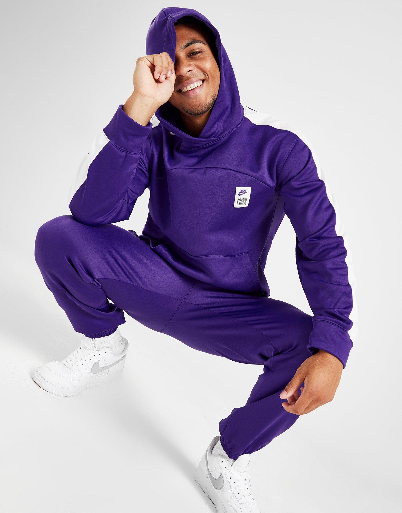 Purple Nike Force Overhead Hoodie | JD Sports UK
