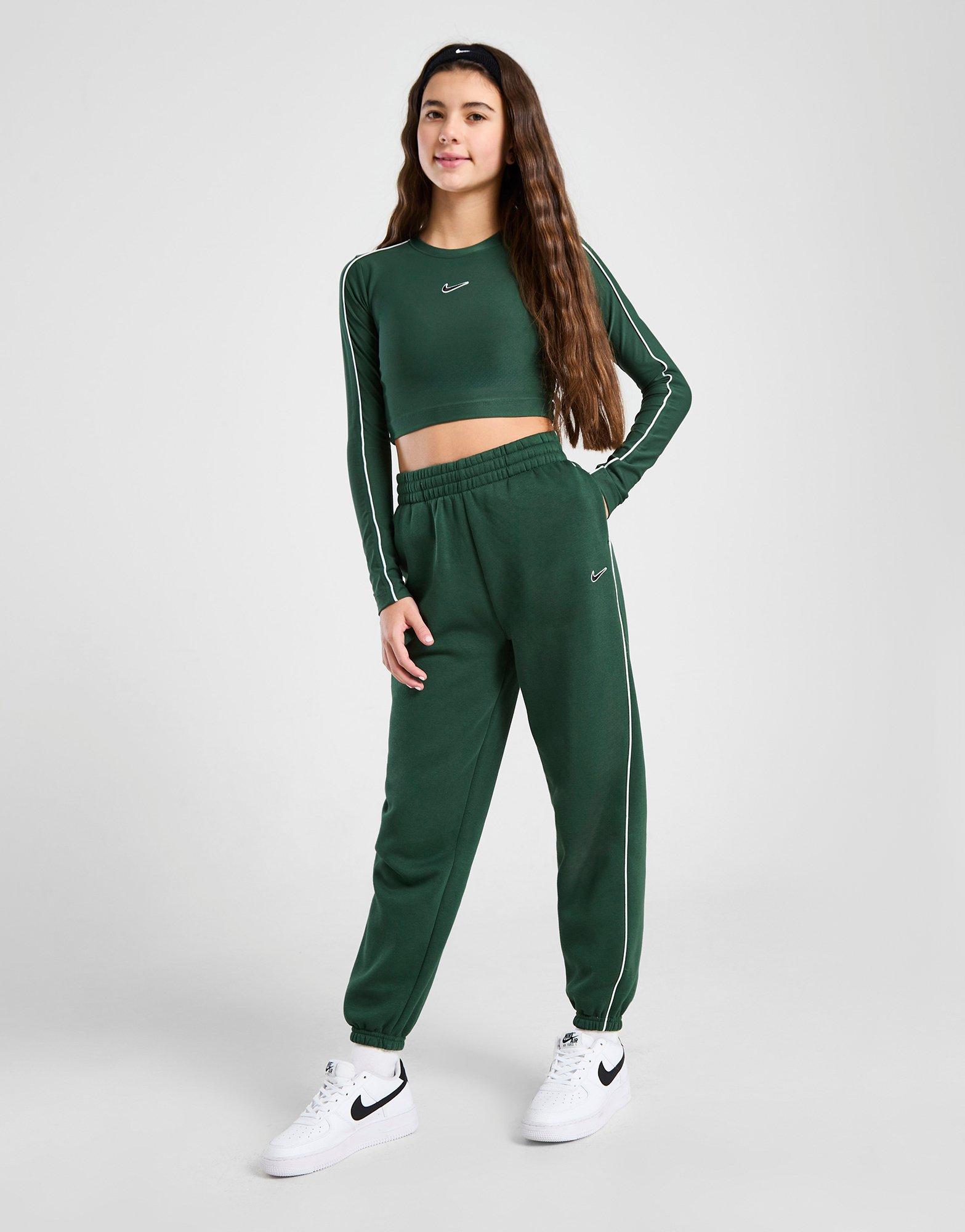 Contrast Waist Full-Length Dance Joggers