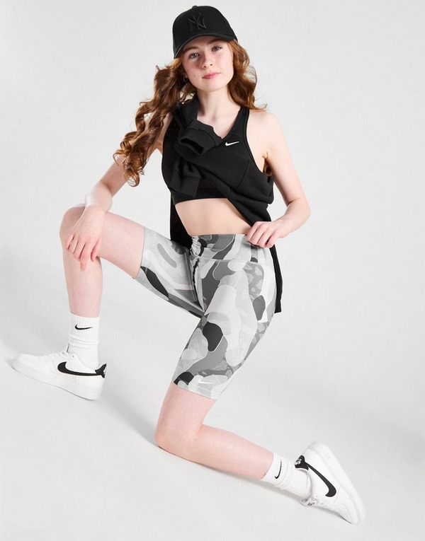 Nike Girls' Fitness One Print Bike Shorts Junior