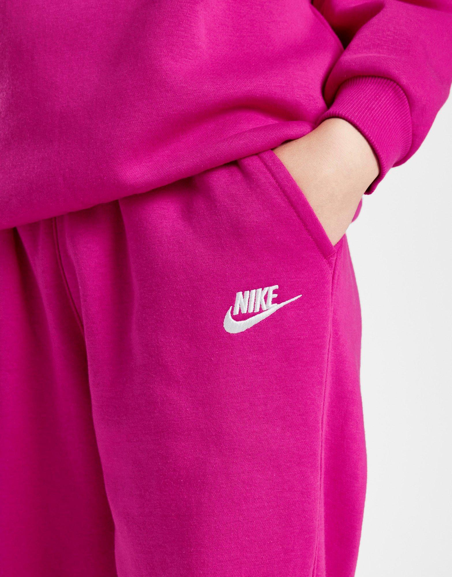 Pink Nike Girls' Club Fleece Joggers Junior