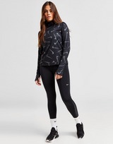 Nike Hardloopjack met capuchon en print voor dames Swoosh
