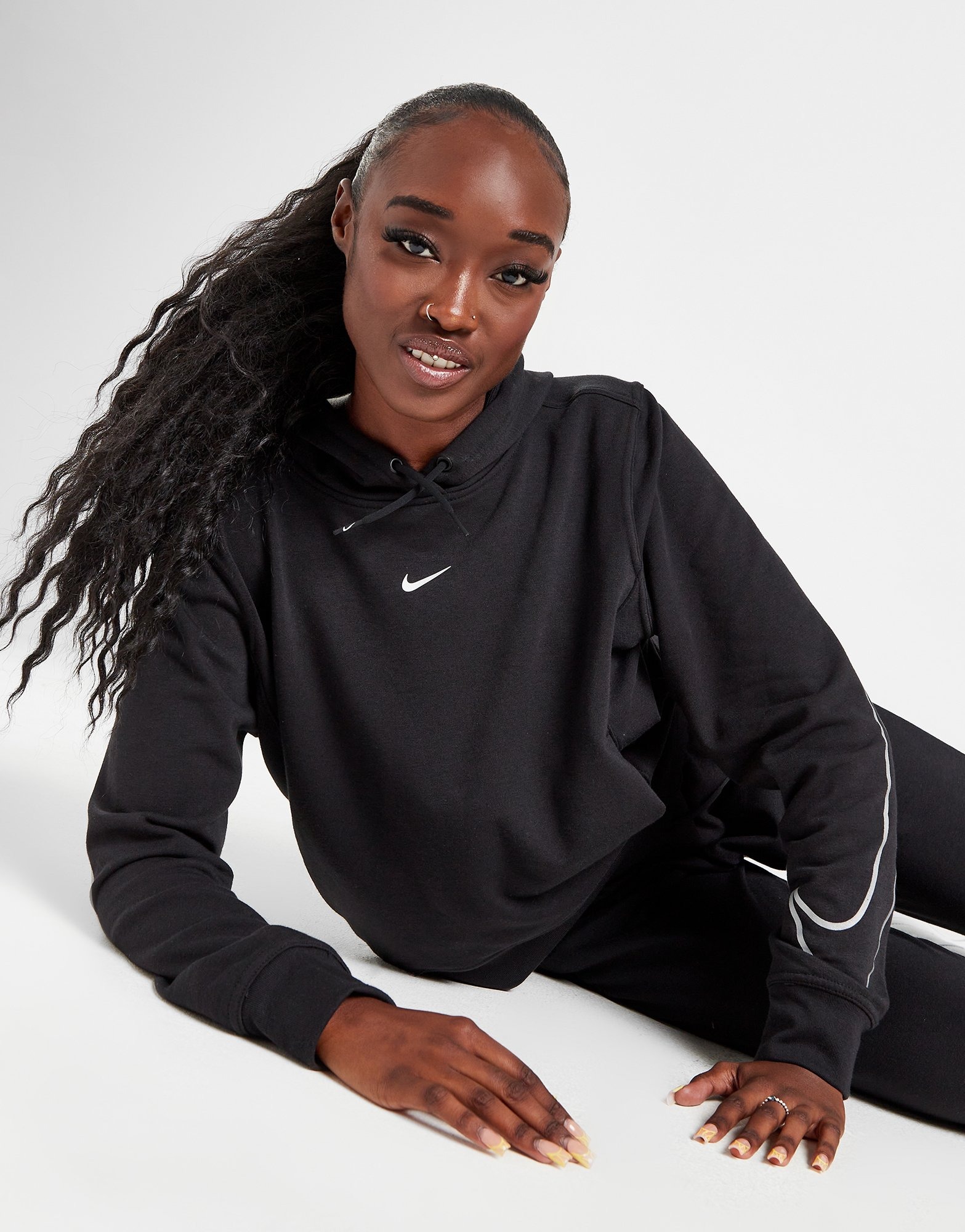 Black Nike Training One Graphic Hoodie - JD Sports Global