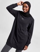 Nike Nike Dri-FIT One tuniek met ronde hals van sweatstof voor dames