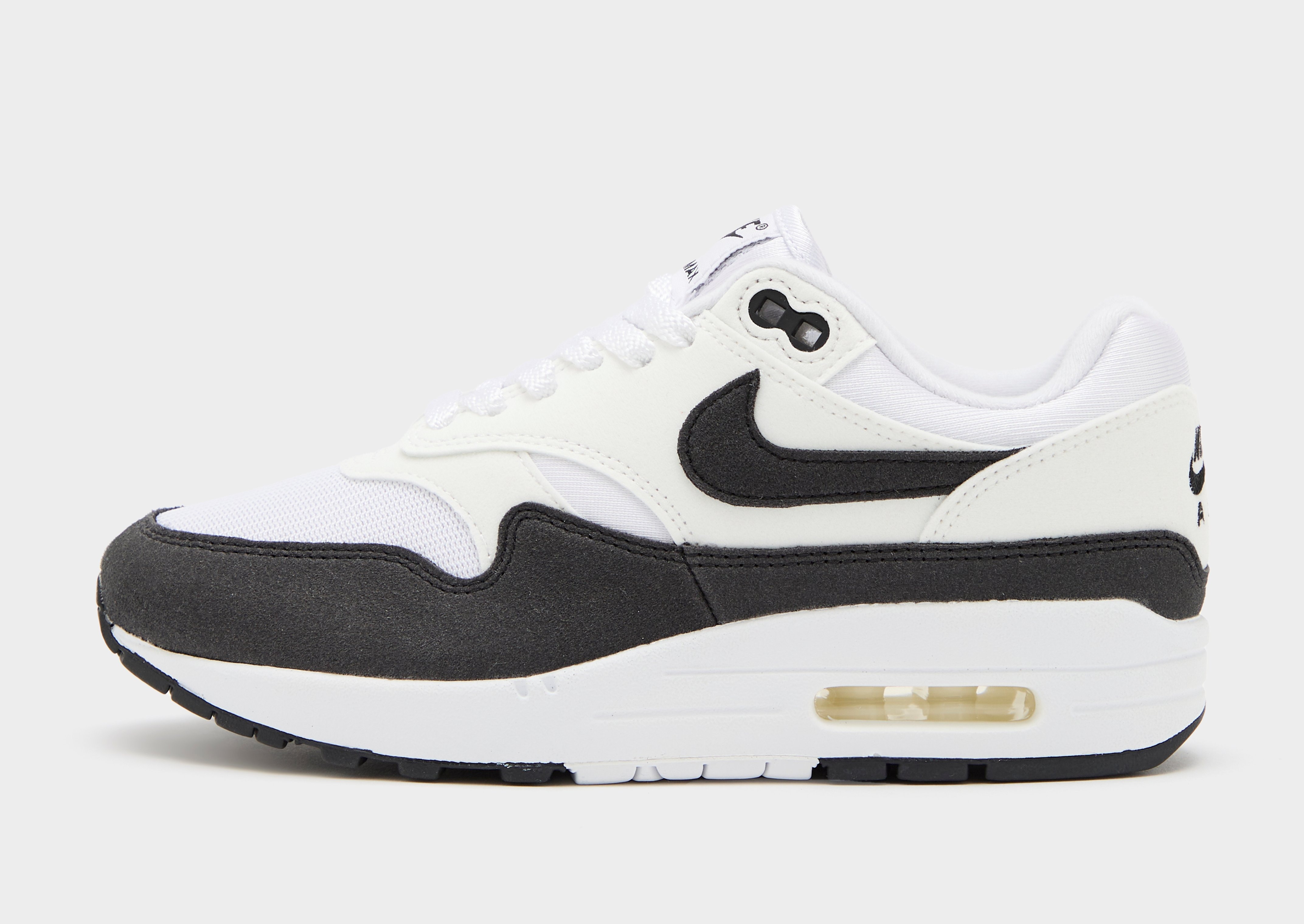 Black and white nike air max on sale 1