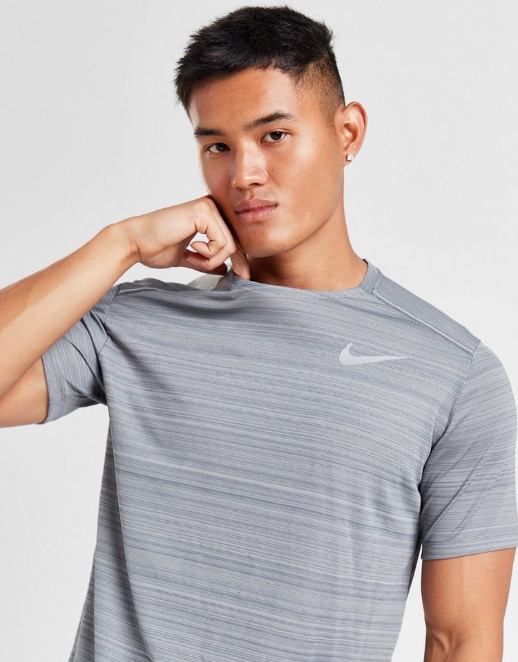 Grey Nike Miler 1.0 T-Shirt | JD Sports UK