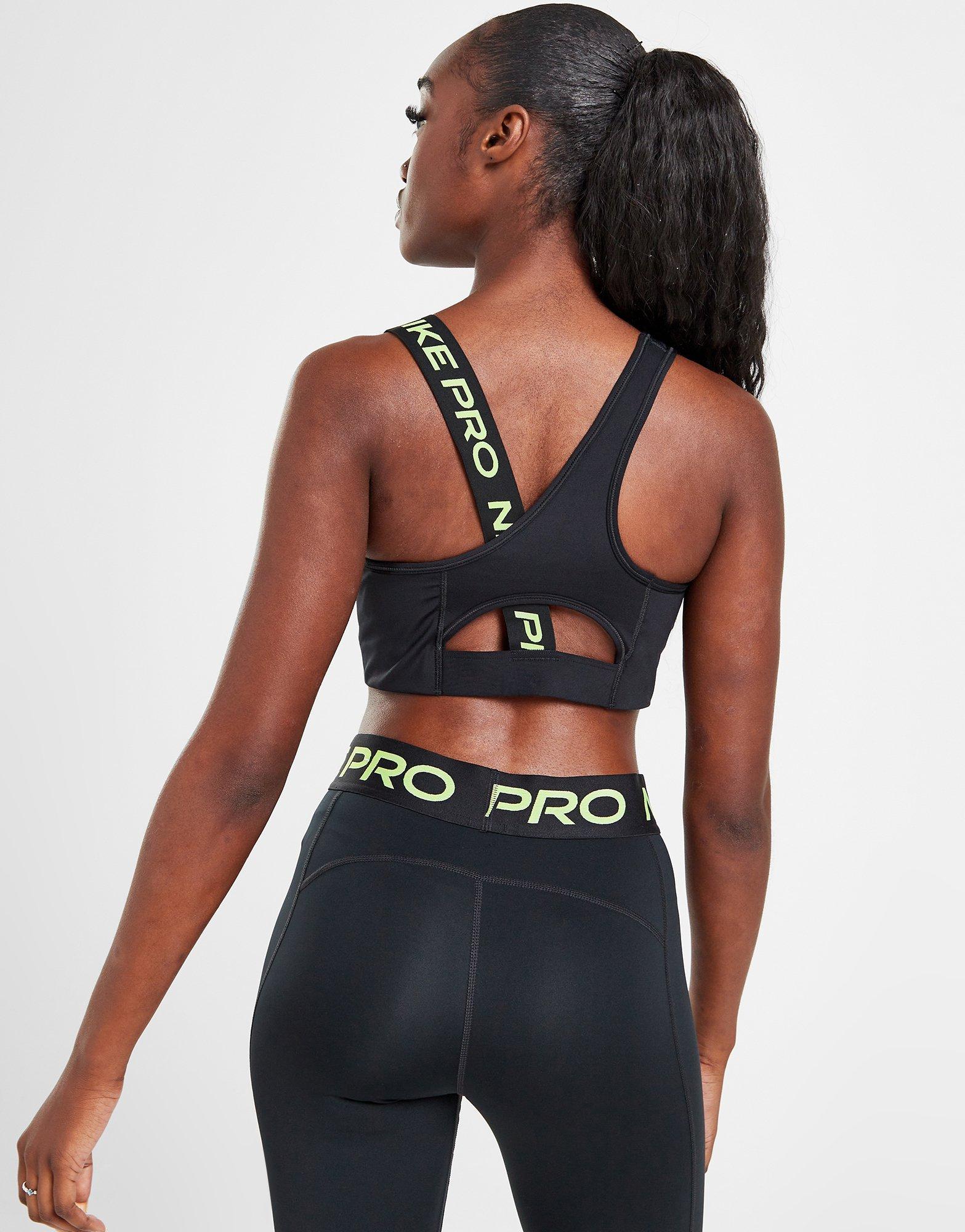 Nike Pro Training tonal leopard print medium support sports bra in black, DD1117-010