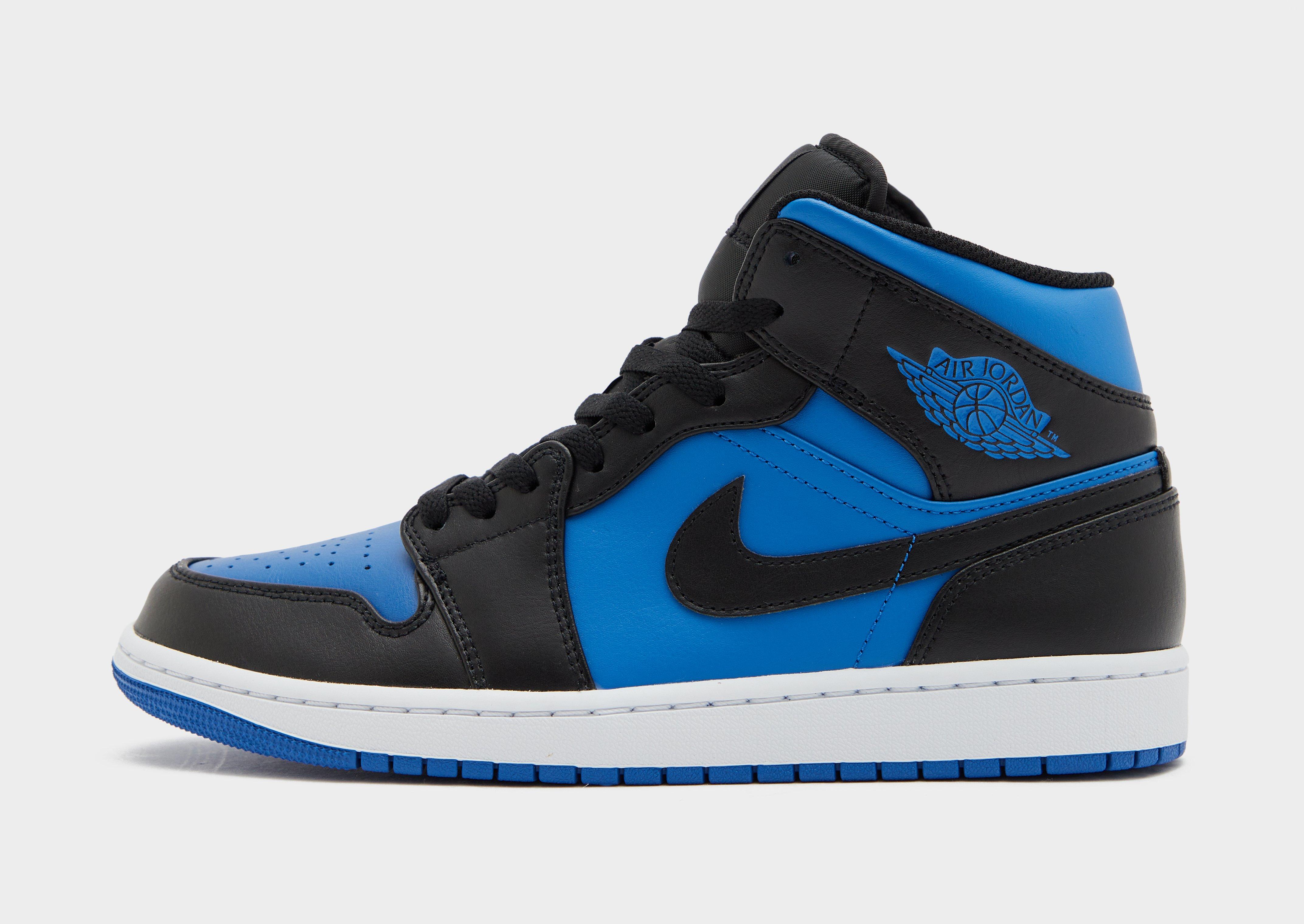 Lage discount jordans blauw