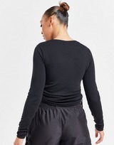 Nike Essential Rib Long Sleeve Mod Crop Top