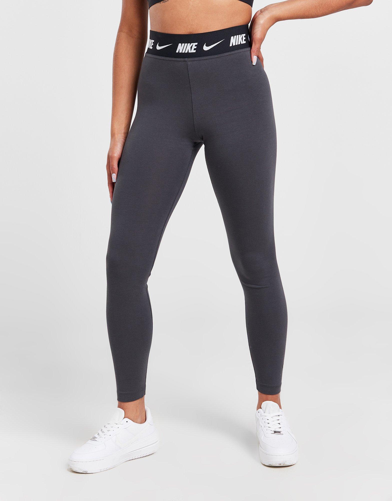 Grey Nike High-Waisted Logo Leggings - JD Sports Global