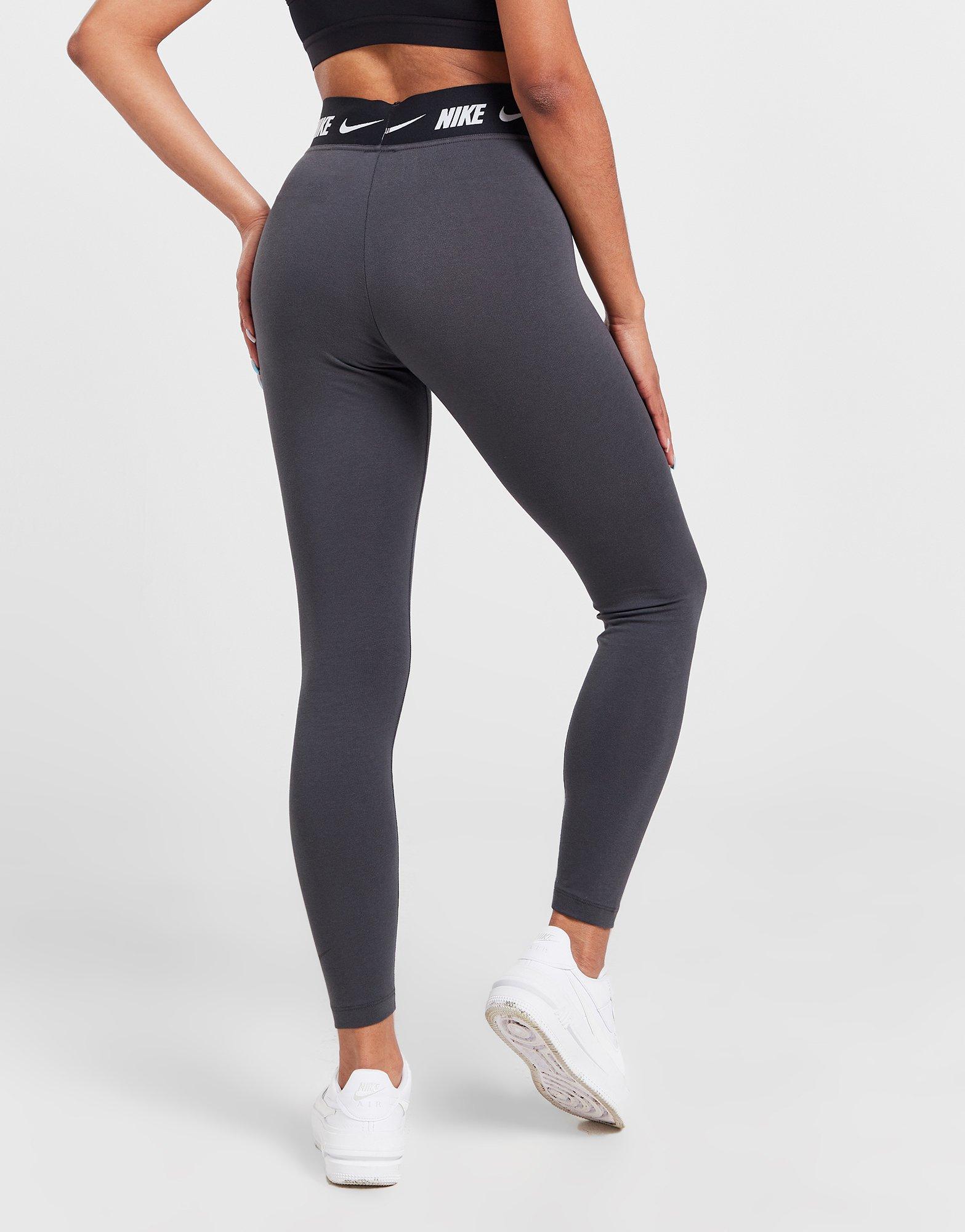 Grey Nike High-Waisted Logo Leggings - JD Sports Global