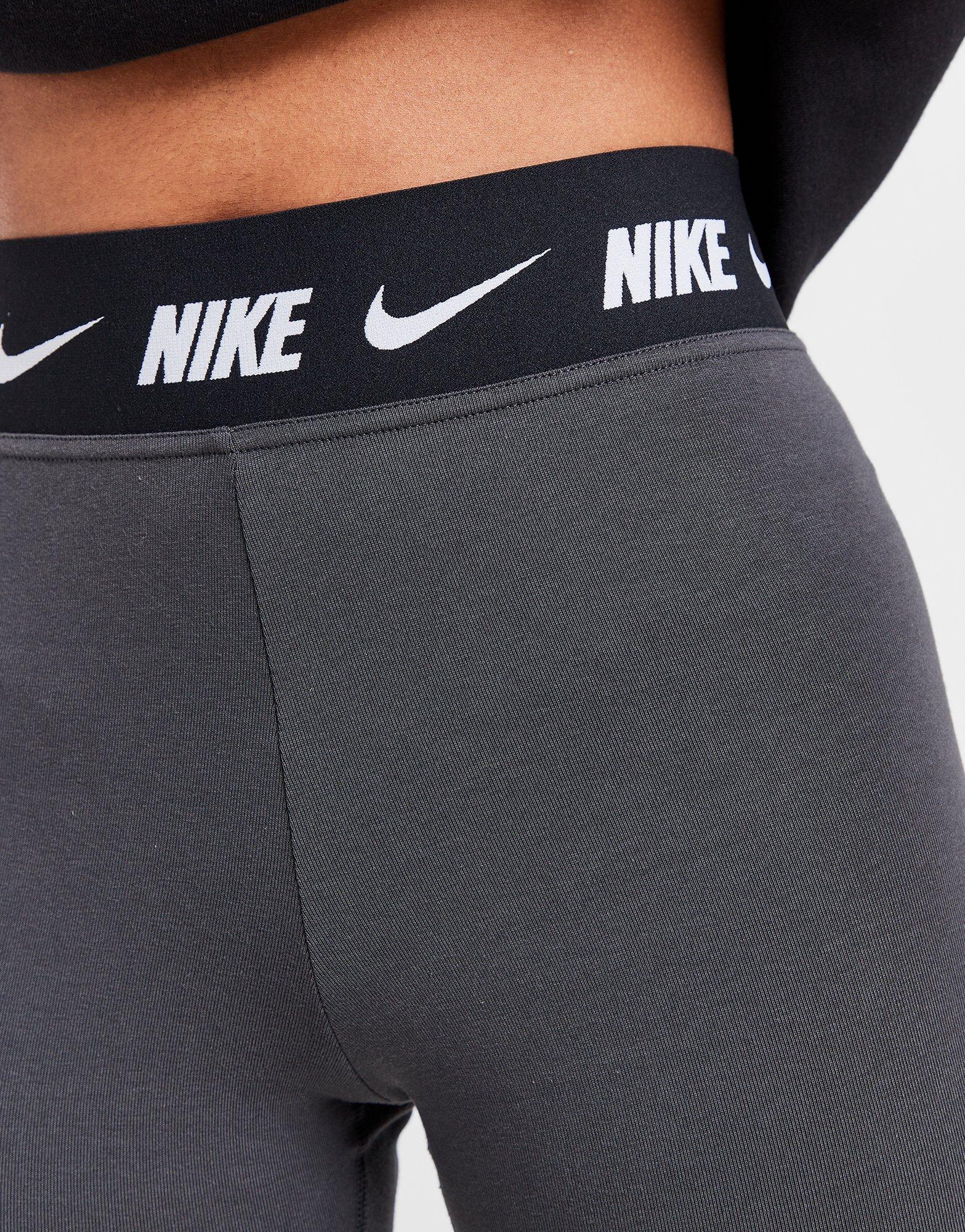 Grey Nike High-Waisted Logo Leggings - JD Sports Global