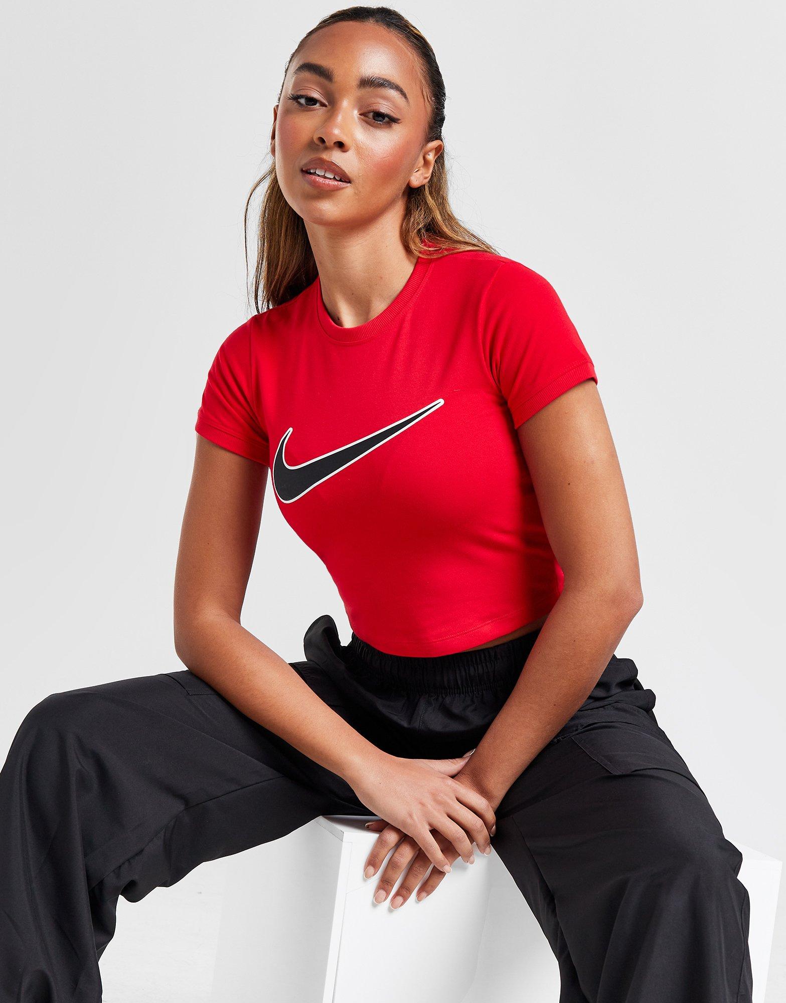 Red Nike Street Cropped T-Shirt | JD Sports UK