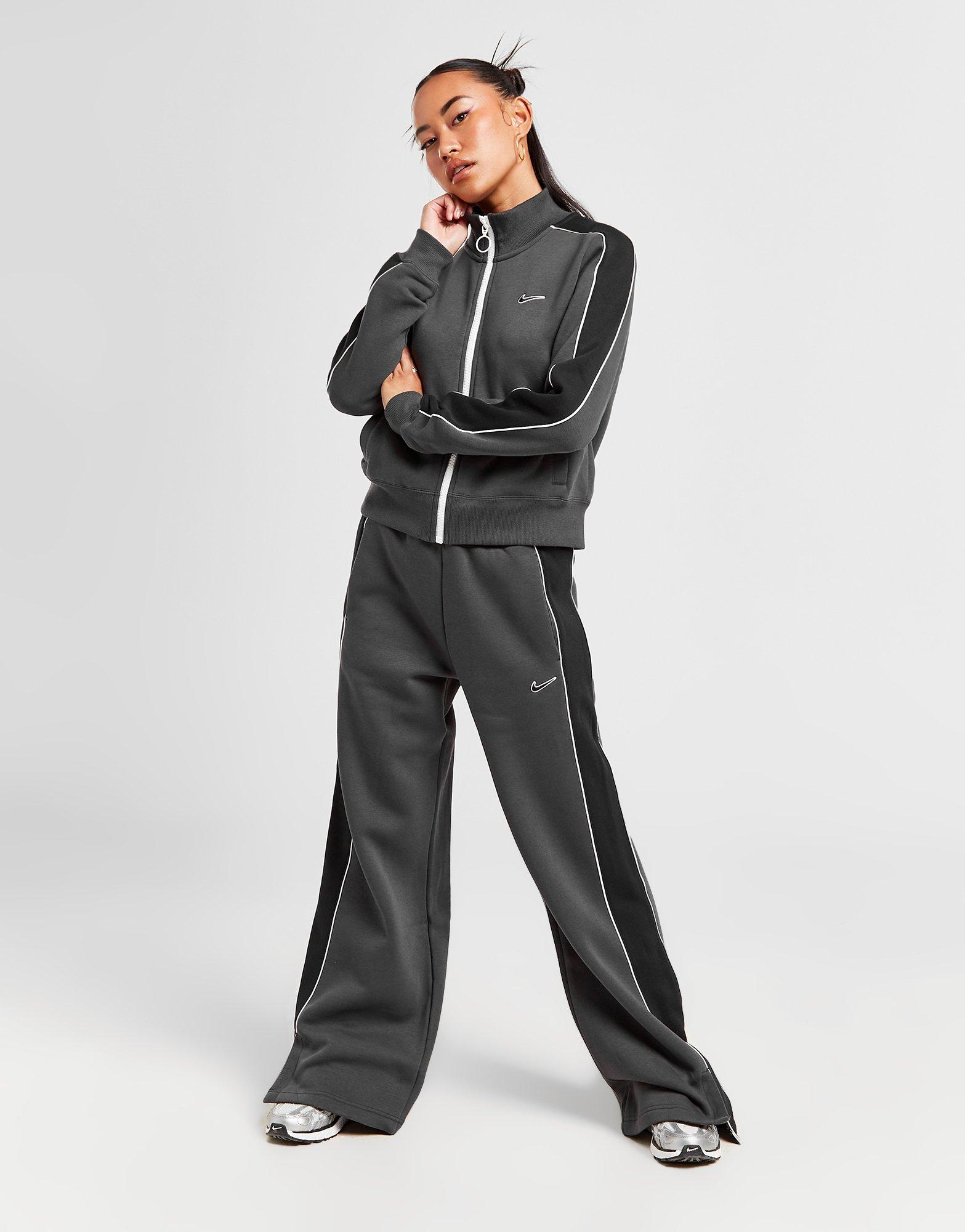 Nike Street Wide Leg Track Pants in Black