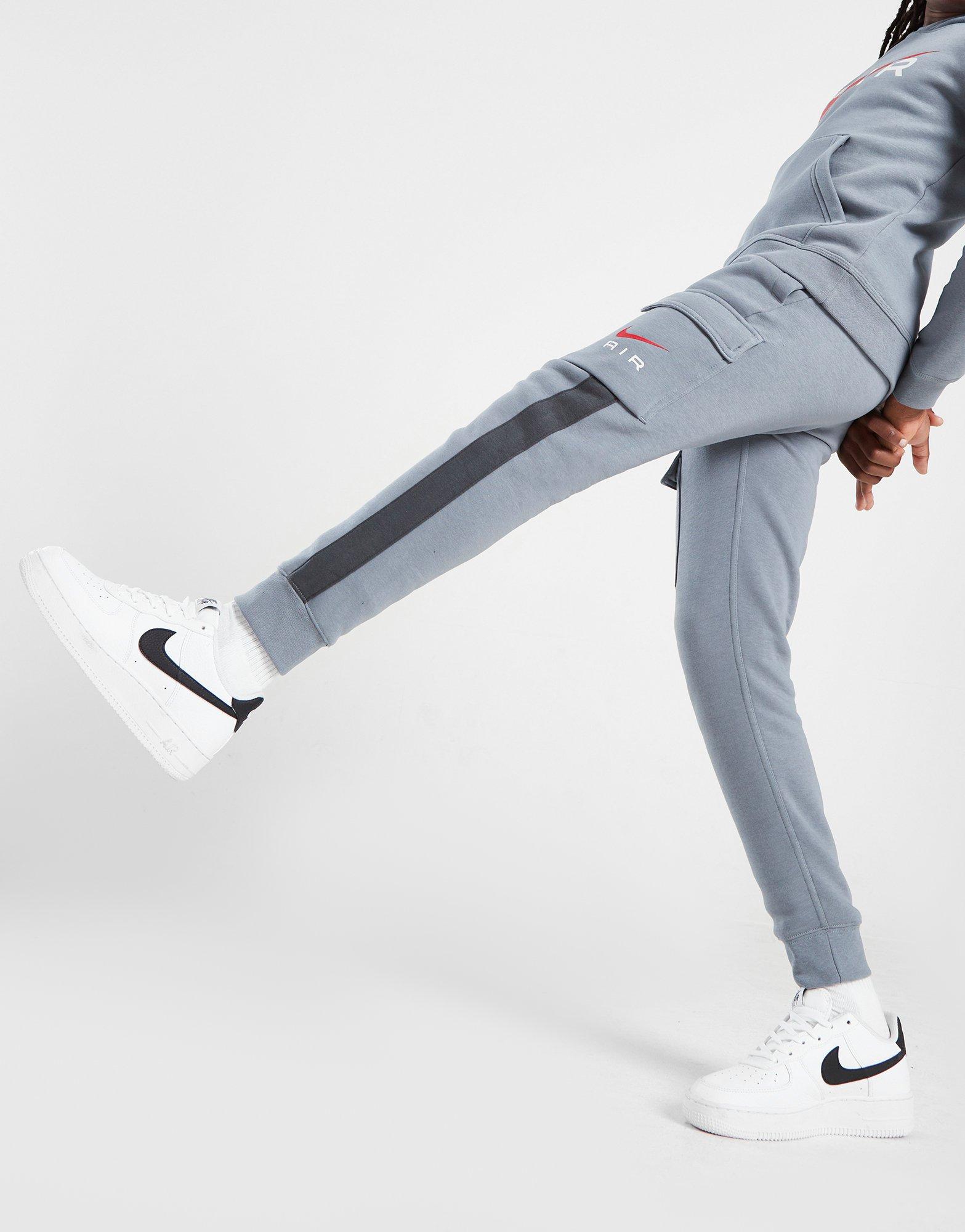 Nike two swoosh cargo best sale pants grey