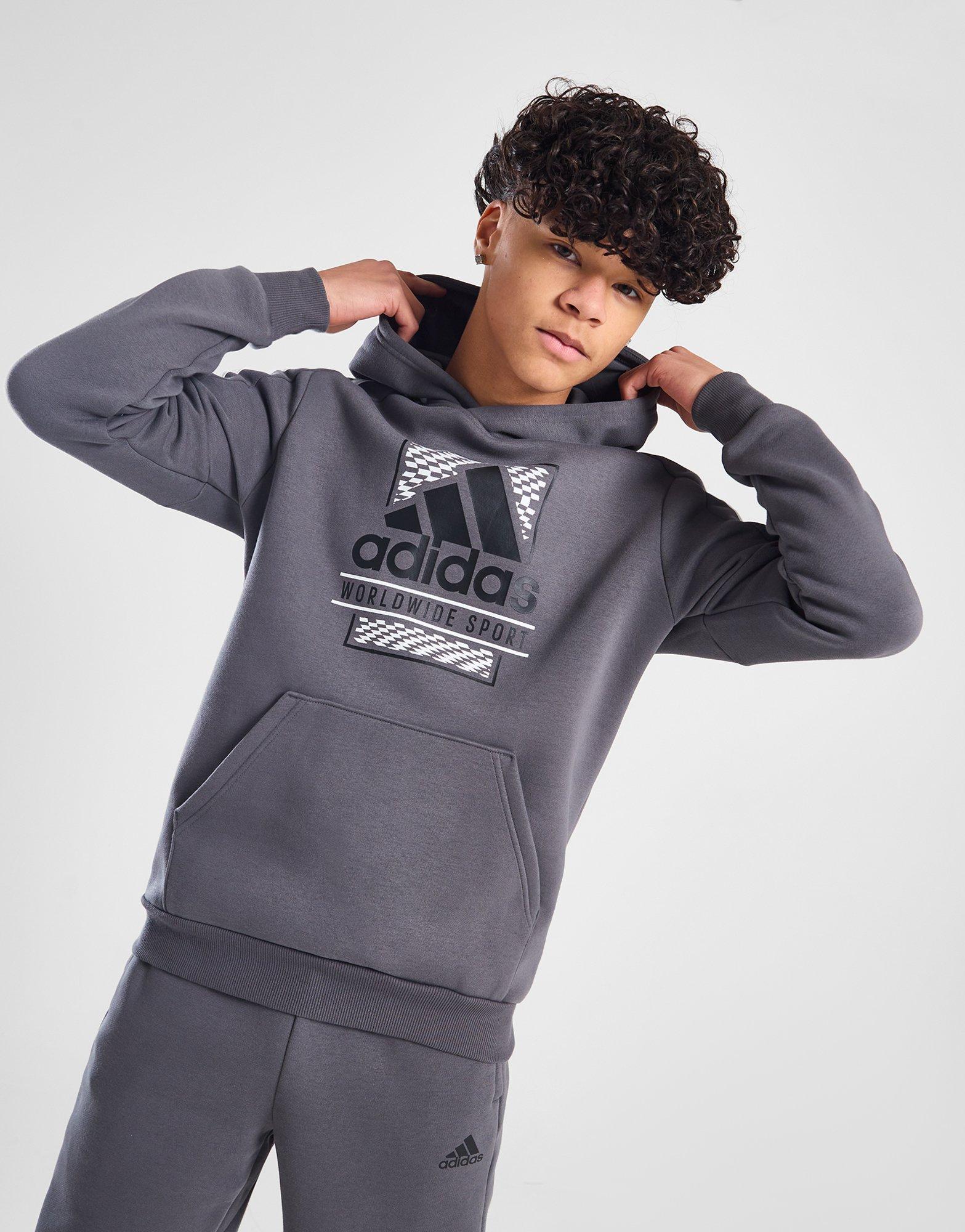 Adidas on sale box hoodie