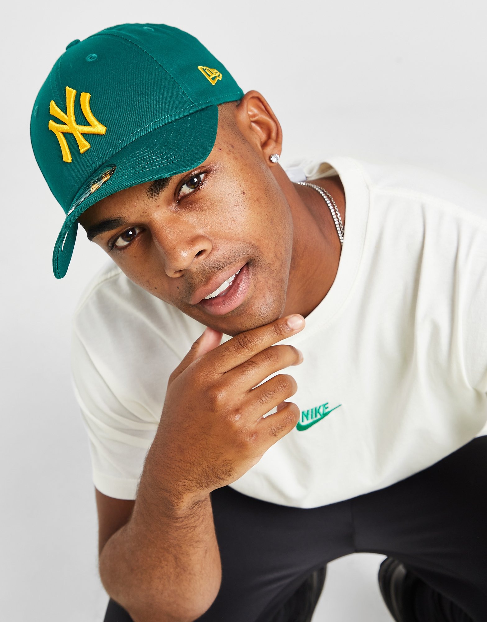 Green New Era MLB New York Yankees 9FORTY Cap JD Sports