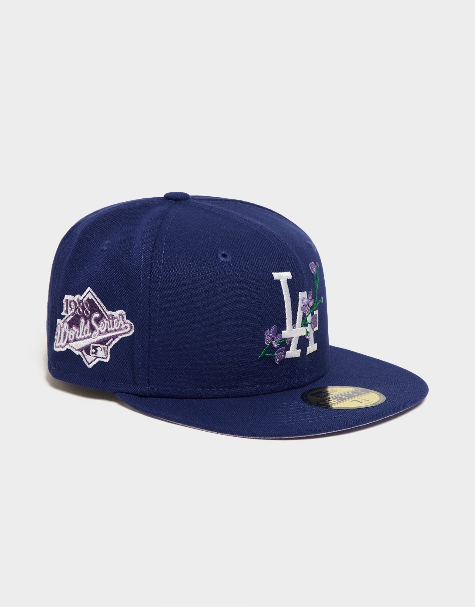 New Era 59FIFTY MLB Los Angeles Dodgers Side Patch Bloom Fitted Hat 7 3/4