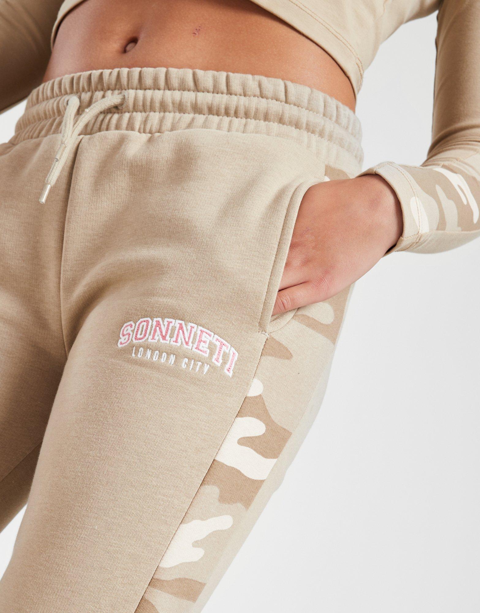 Sonneti Girls' Bella Camo Panel Joggers Junior