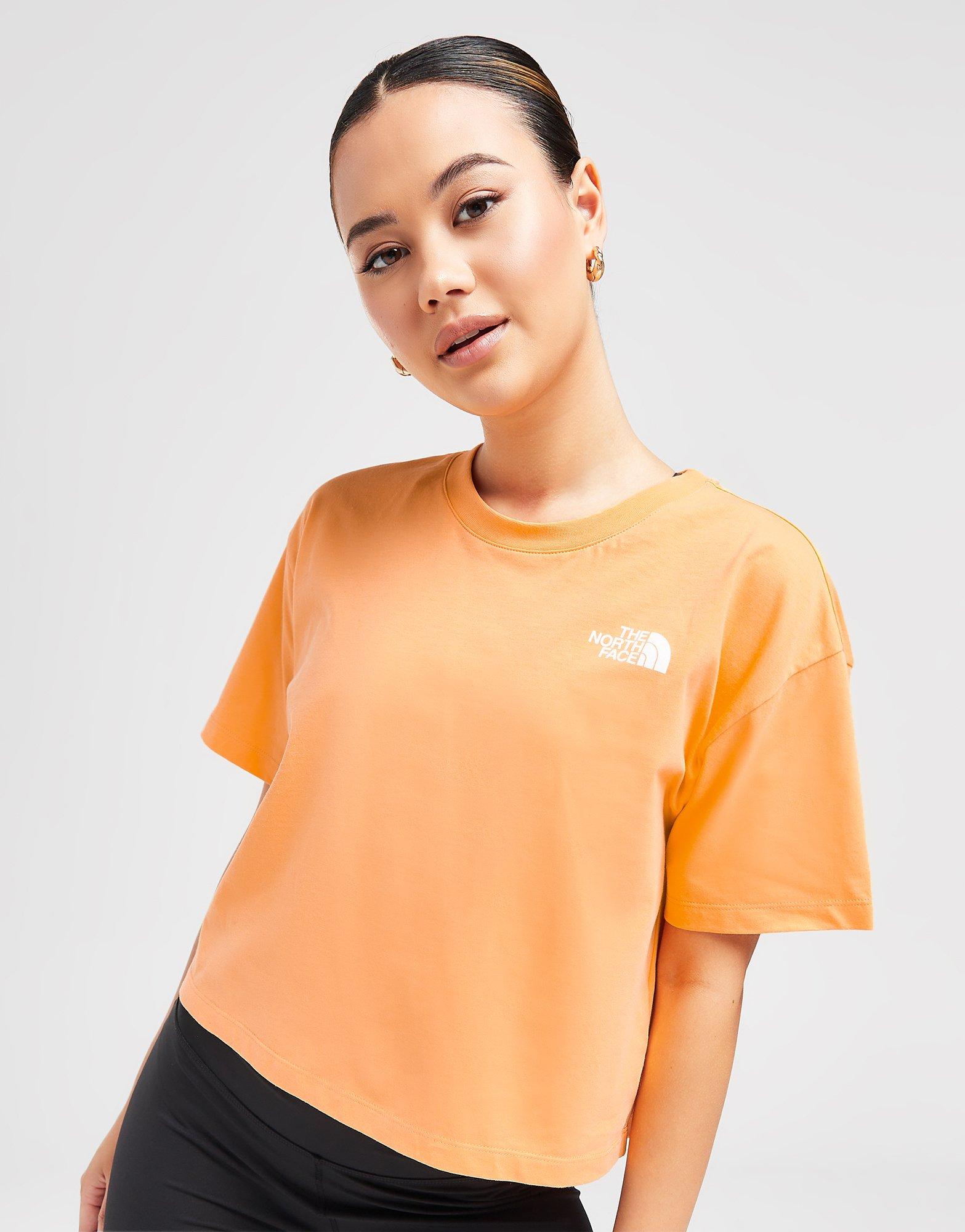 The north face t clearance shirt orange