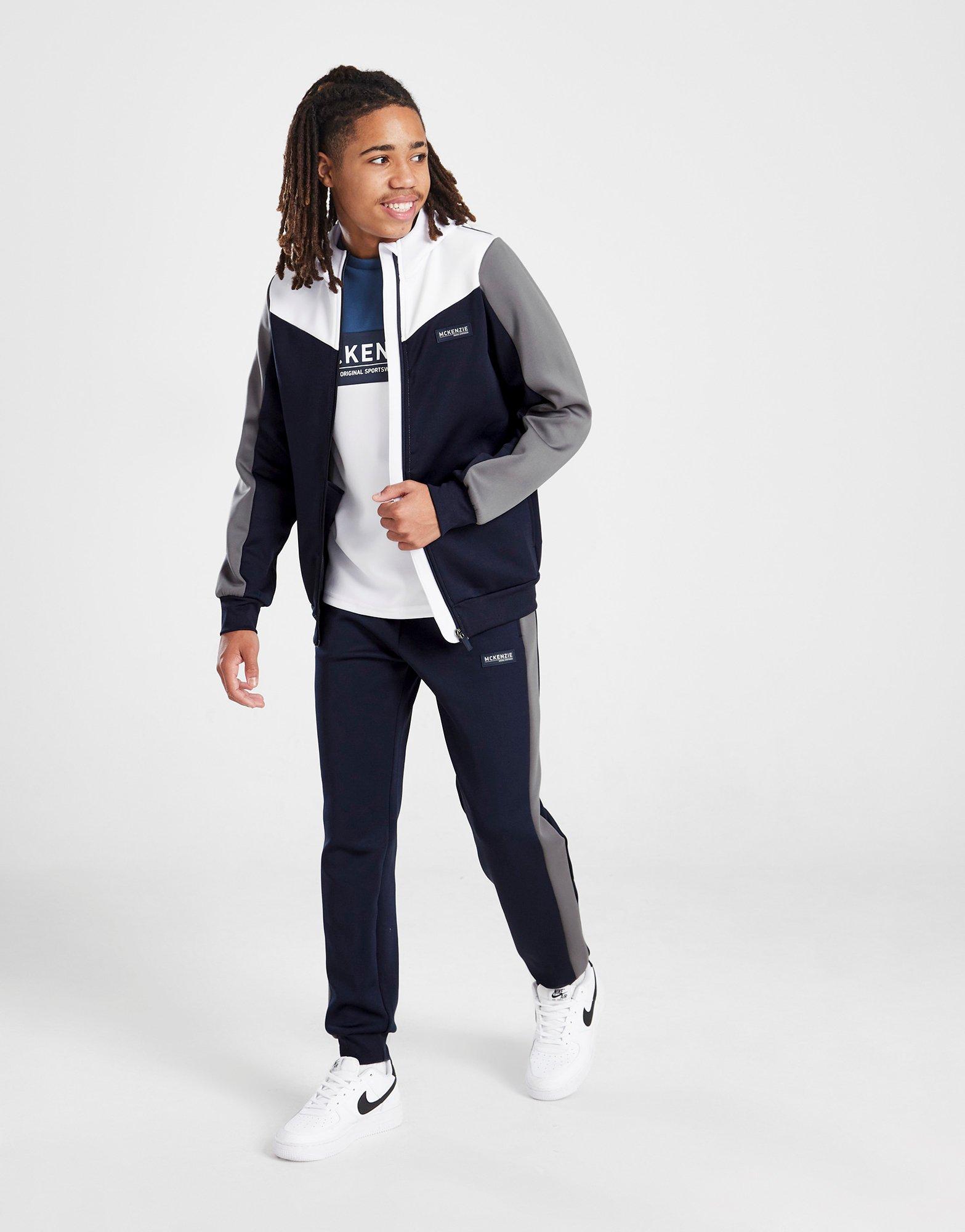 Blue McKenzie Hadden Poly Full Zip Tracksuit Junior, JD Sports UK