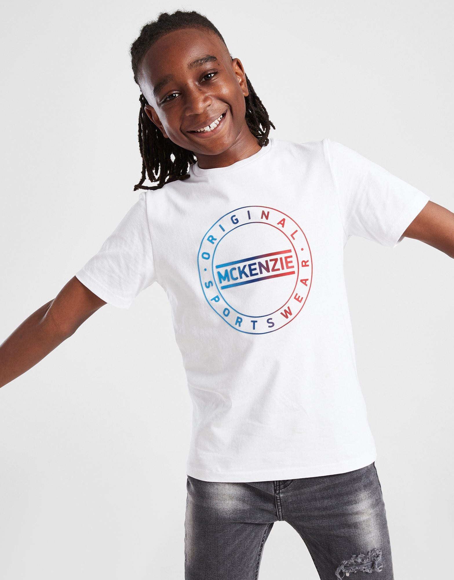 White McKenzie Sealed TShirt Junior JD Sports Ireland