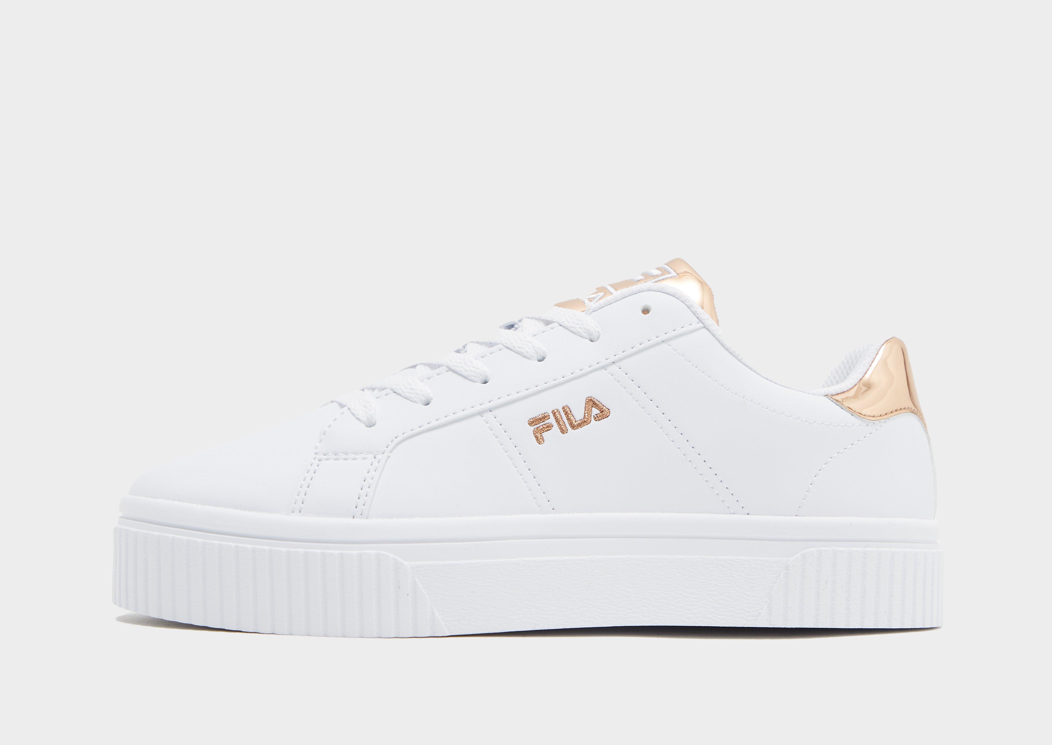 Gold and outlet white filas