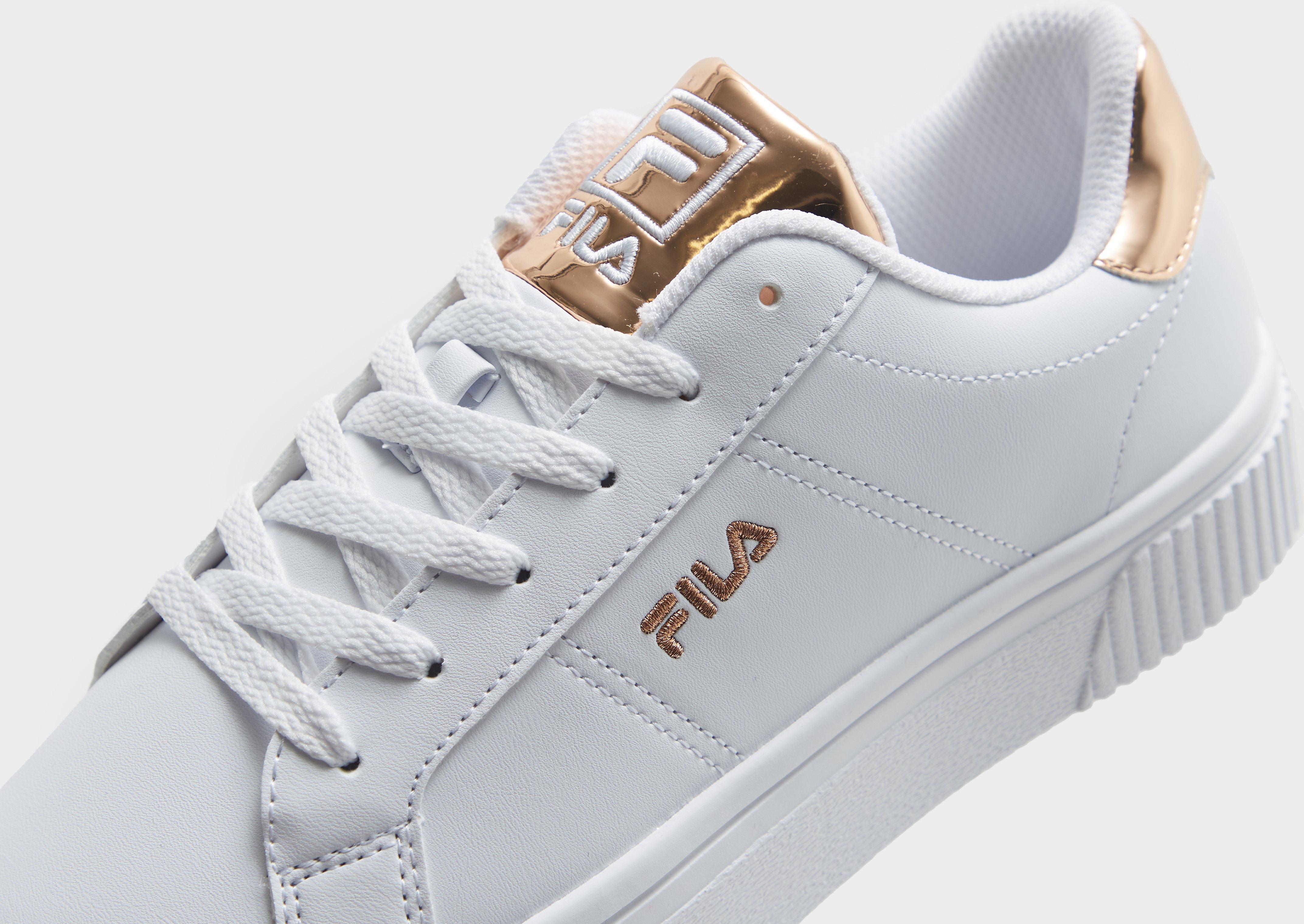 Fila white and gold shoes sale