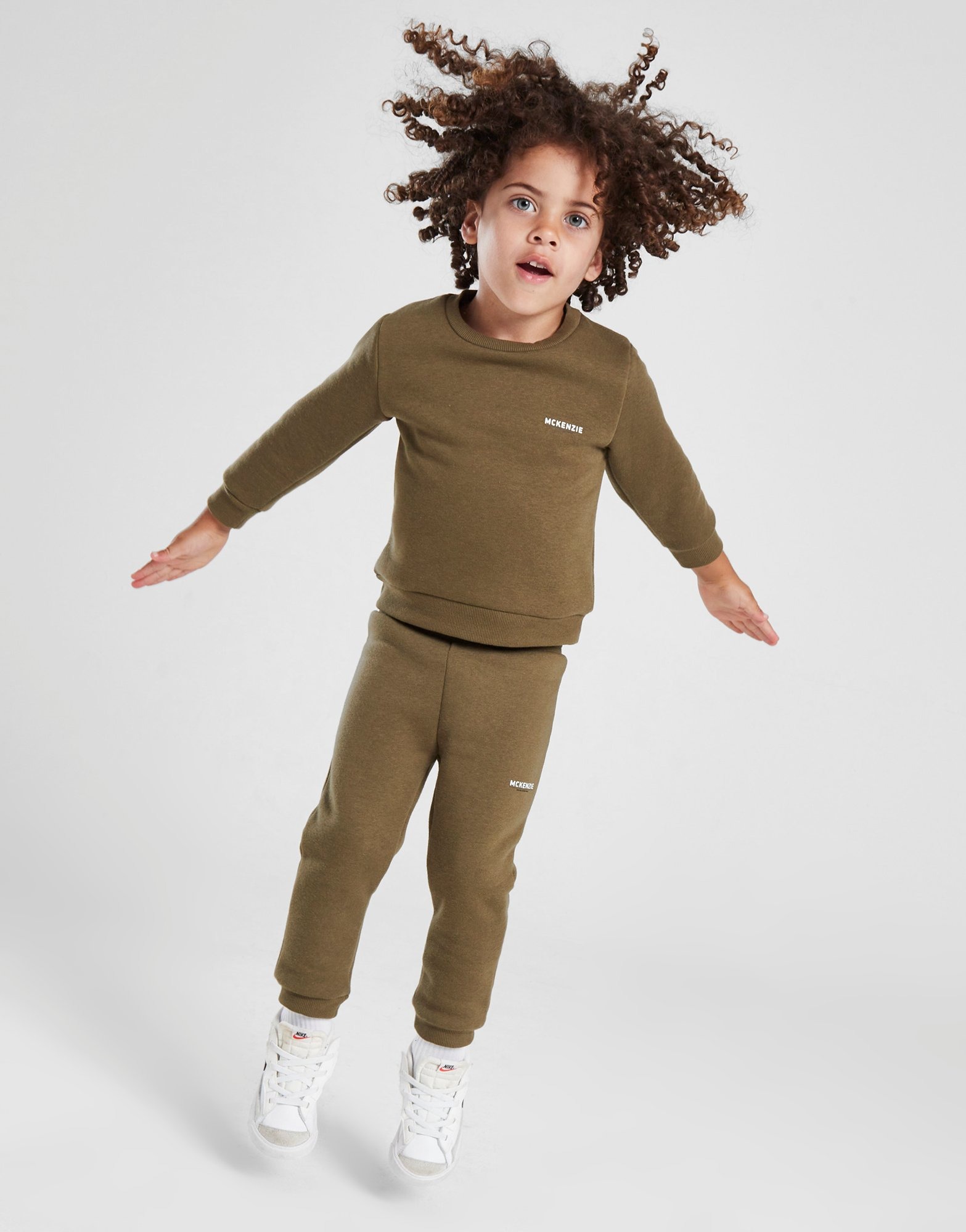 Green McKenzie Mirco Essential Fleece Crew Tracksuit Infant - JD Sports ...