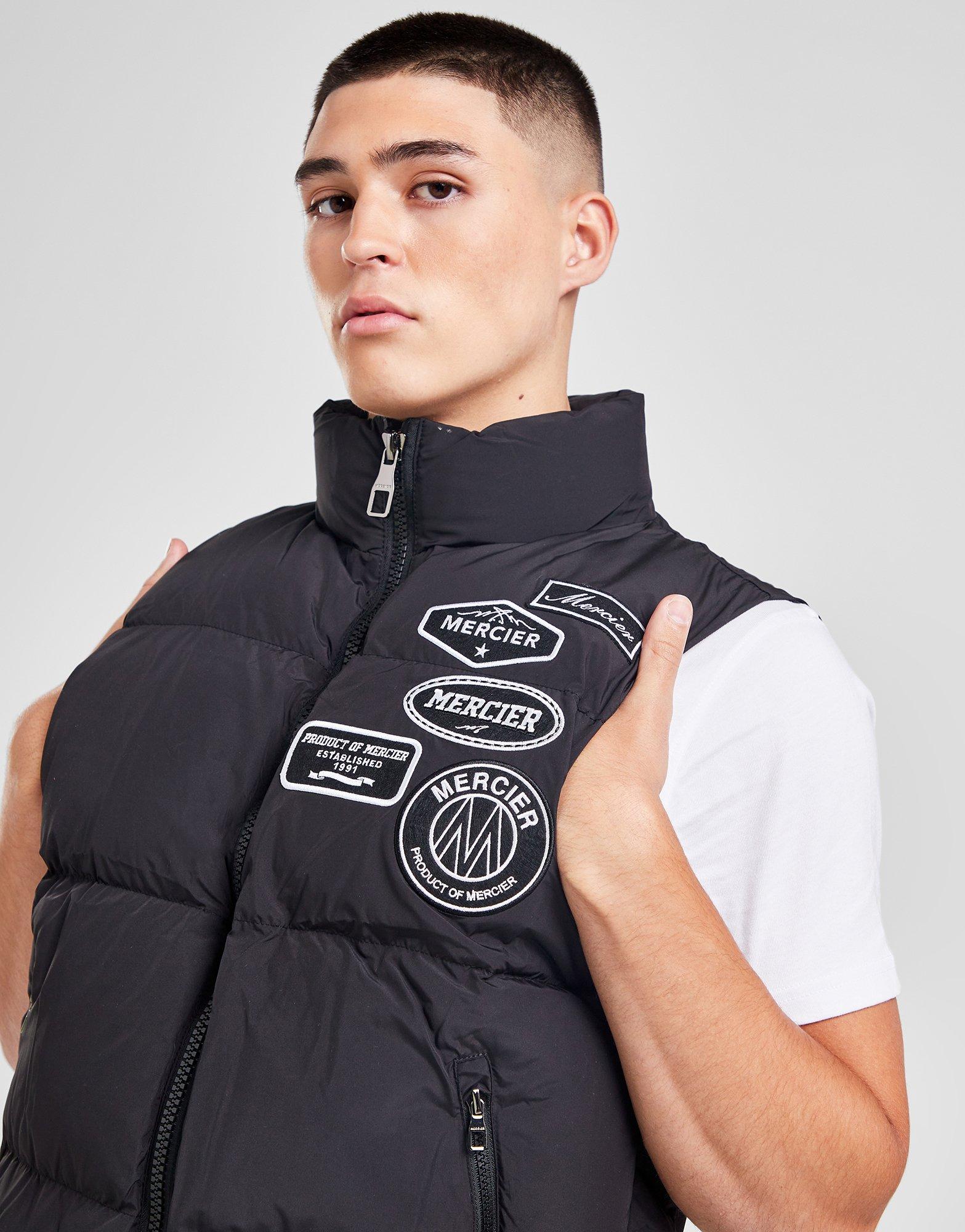 Grey MERCIER Badge Puffer Jacket - JD Sports Global