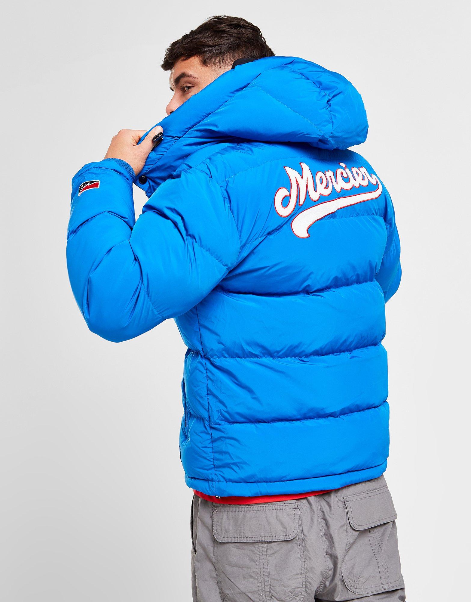 Blue MERCIER Empire Puffer Jacket JD Sports UK