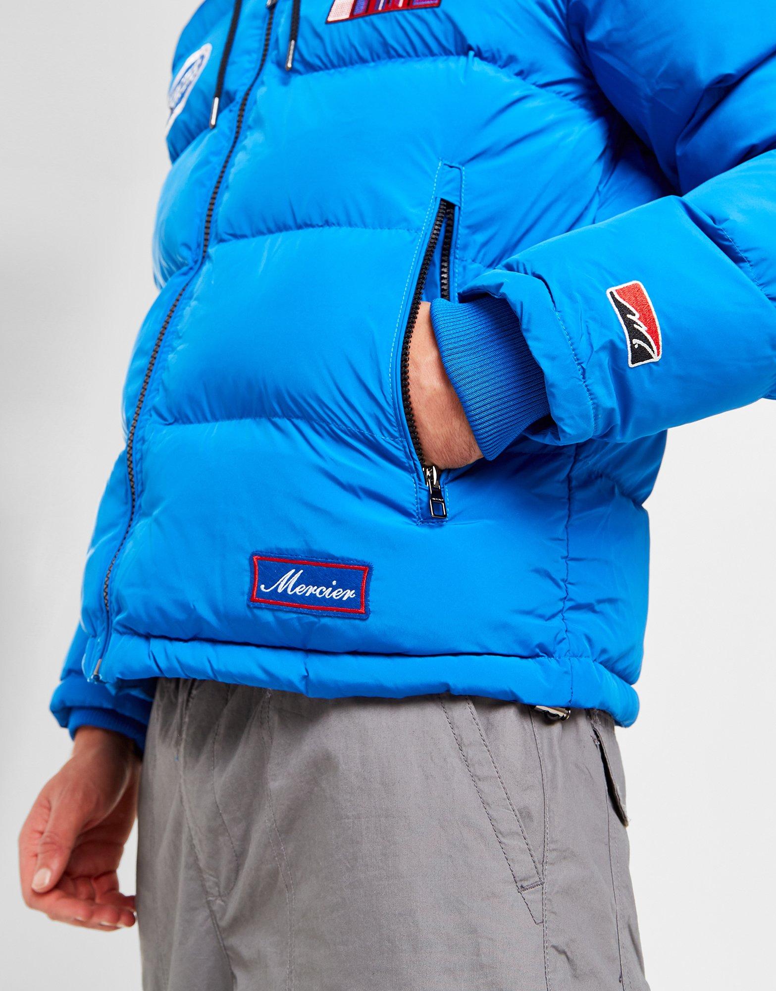 Blue MERCIER Empire Puffer Jacket JD Sports UK