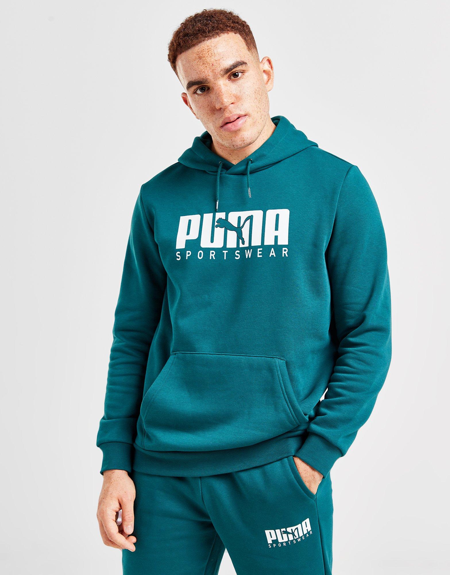 Puma core hoodie discount green