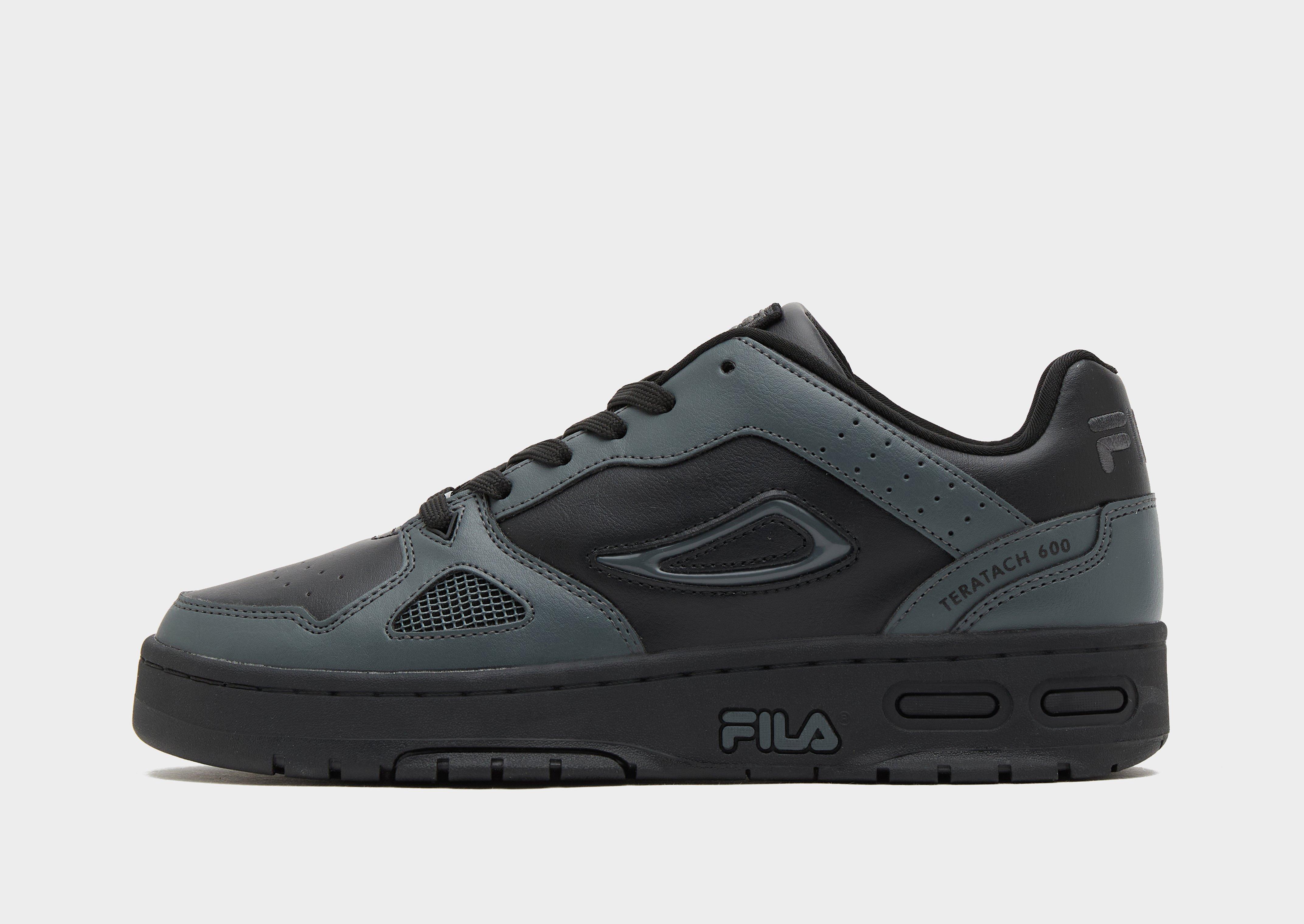 Fila shoes black on sale and gray