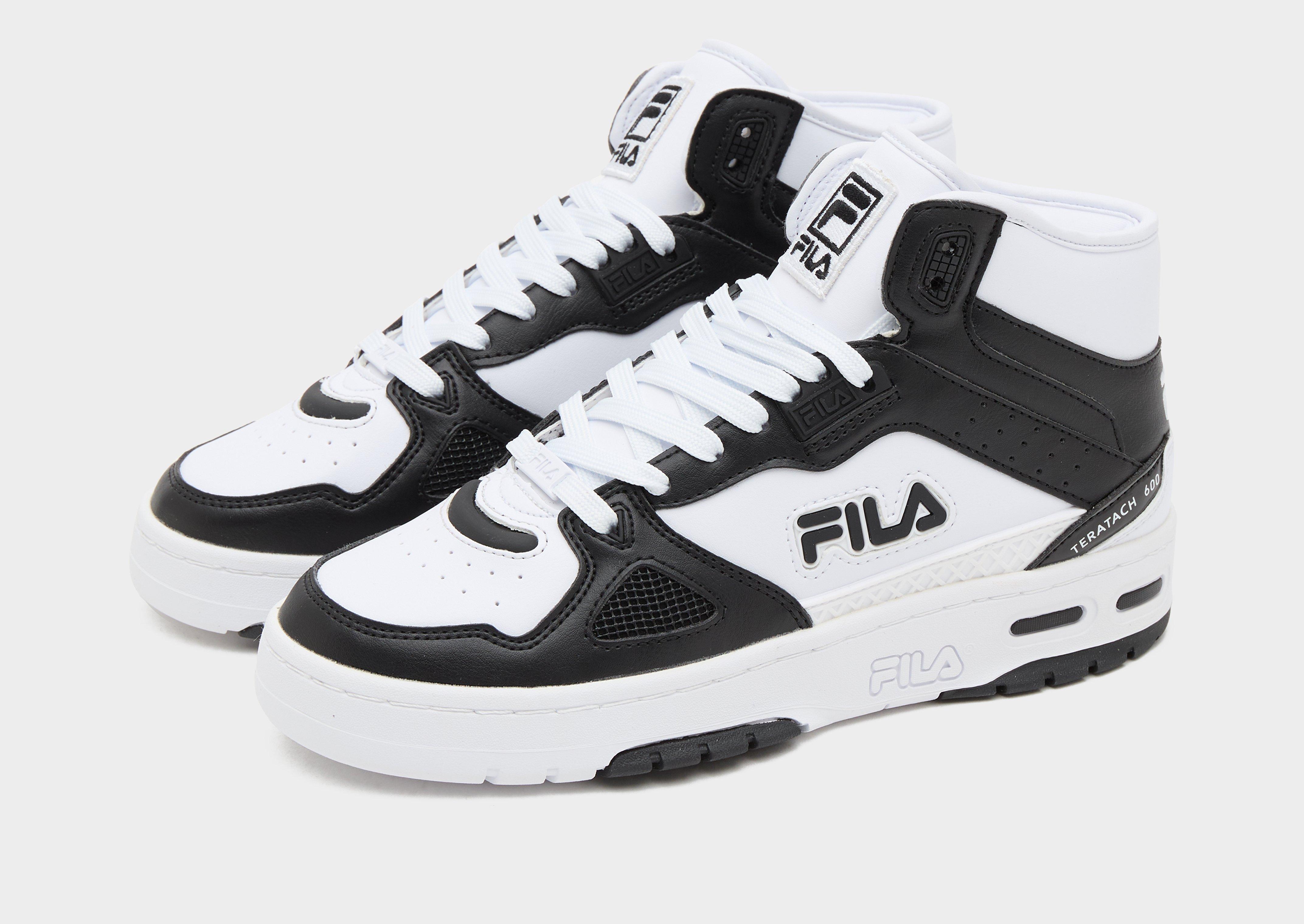 NWT FILA MEN'S BLACK WHITE MID PLUS SNEAKERS