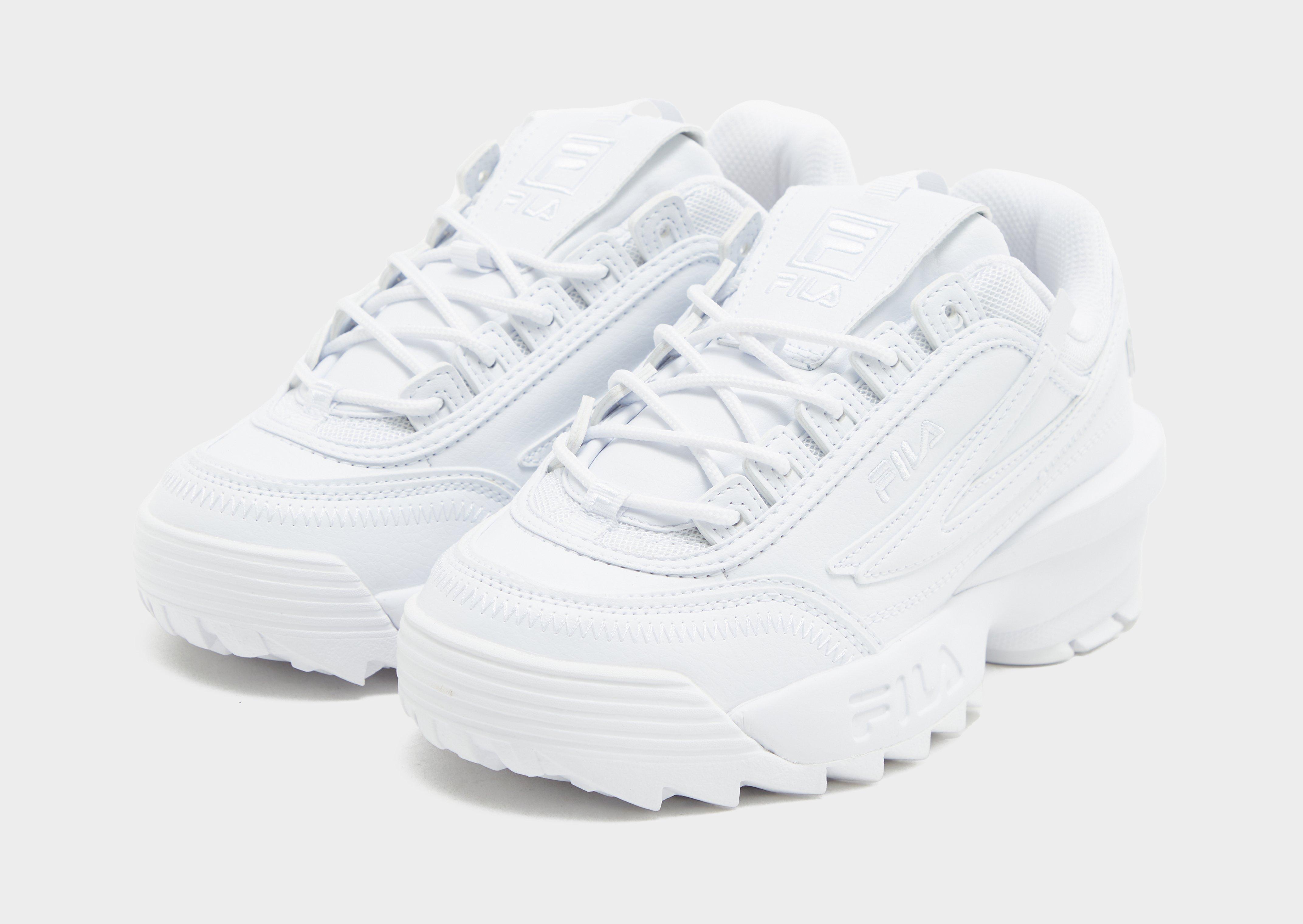 White fila hot sale disruptor junior