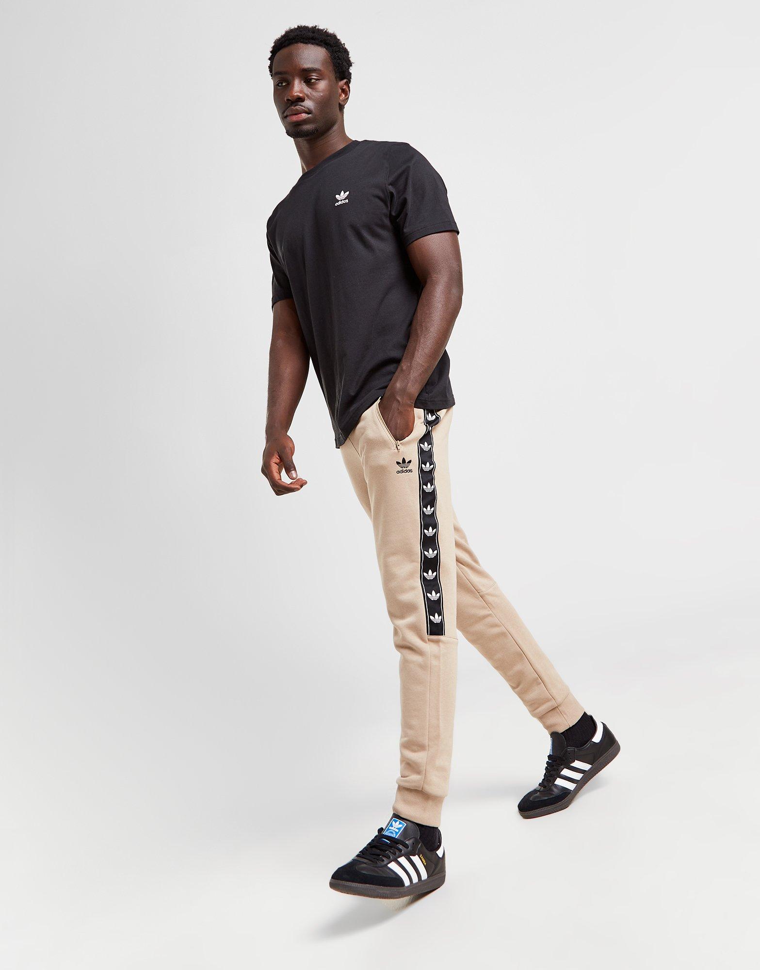 Brown adidas Originals Tape Joggers - JD Sports Global