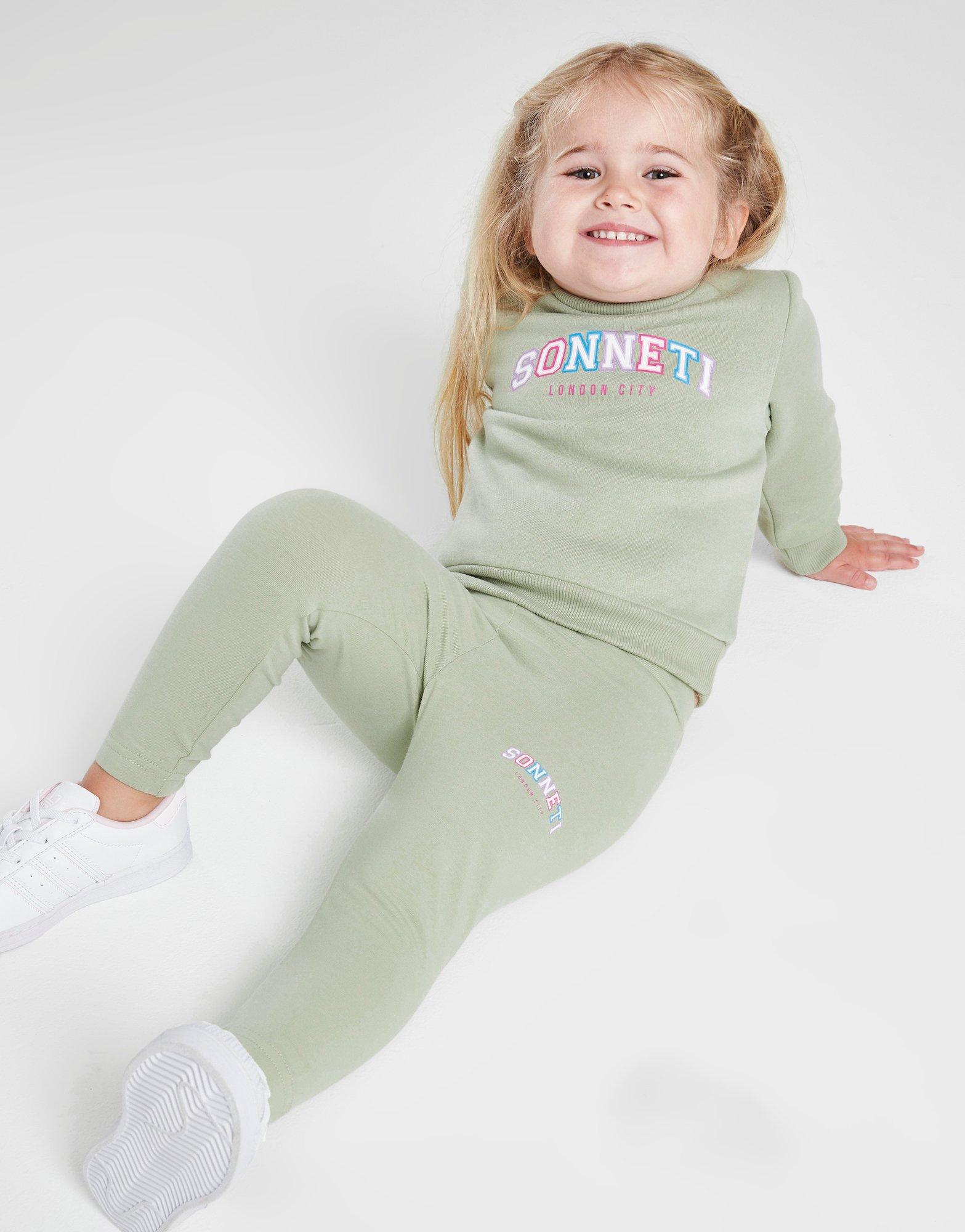 Sonneti Girls' Micro Polly Crew/Leggings Set Infant