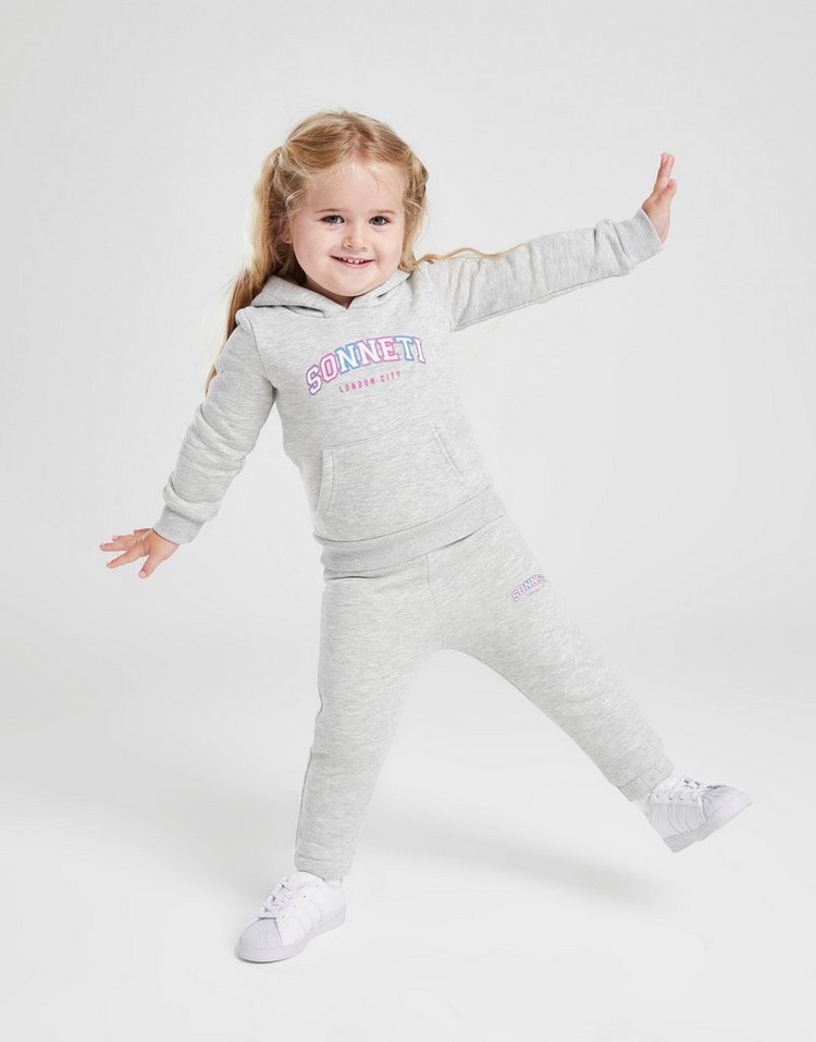 Grey Sonneti Girls' Micro Polly Hoodie Tracksuit Infant | JD Sports UK