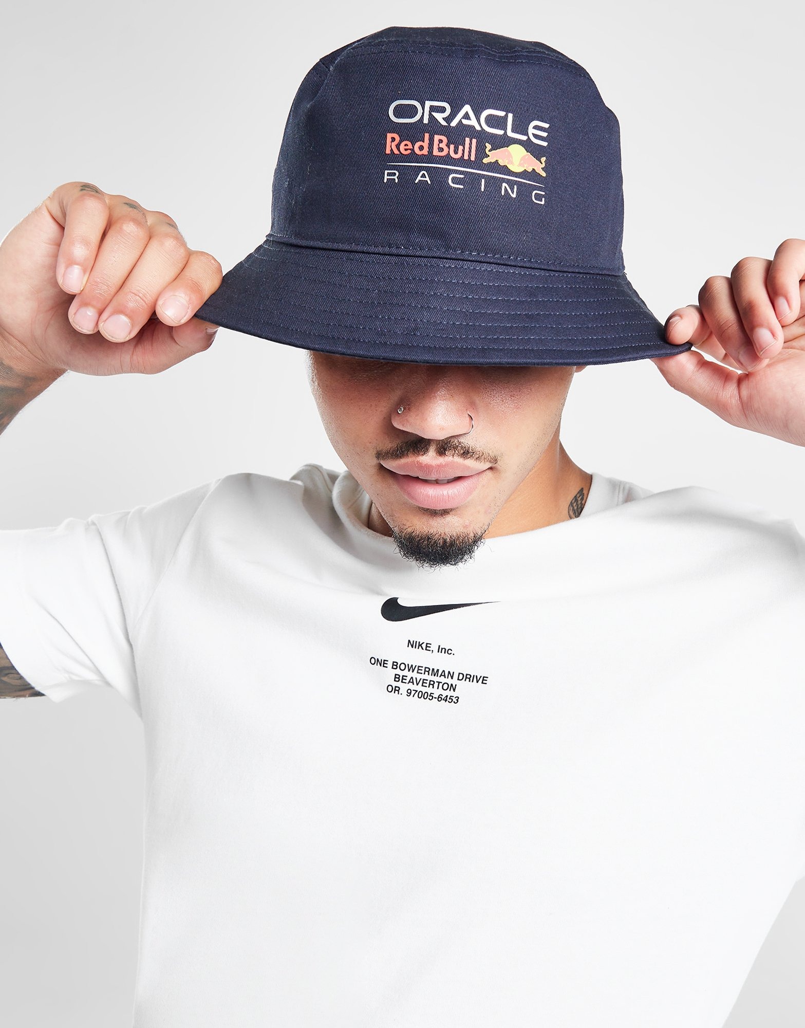 Navy New Era Red Bull Bucket Hat JD Sports