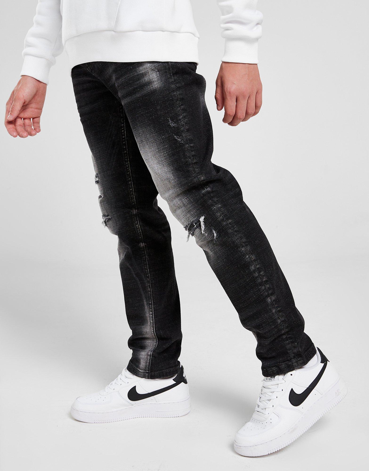 Supply & Demand Black Denim Jeans Junior em Preto