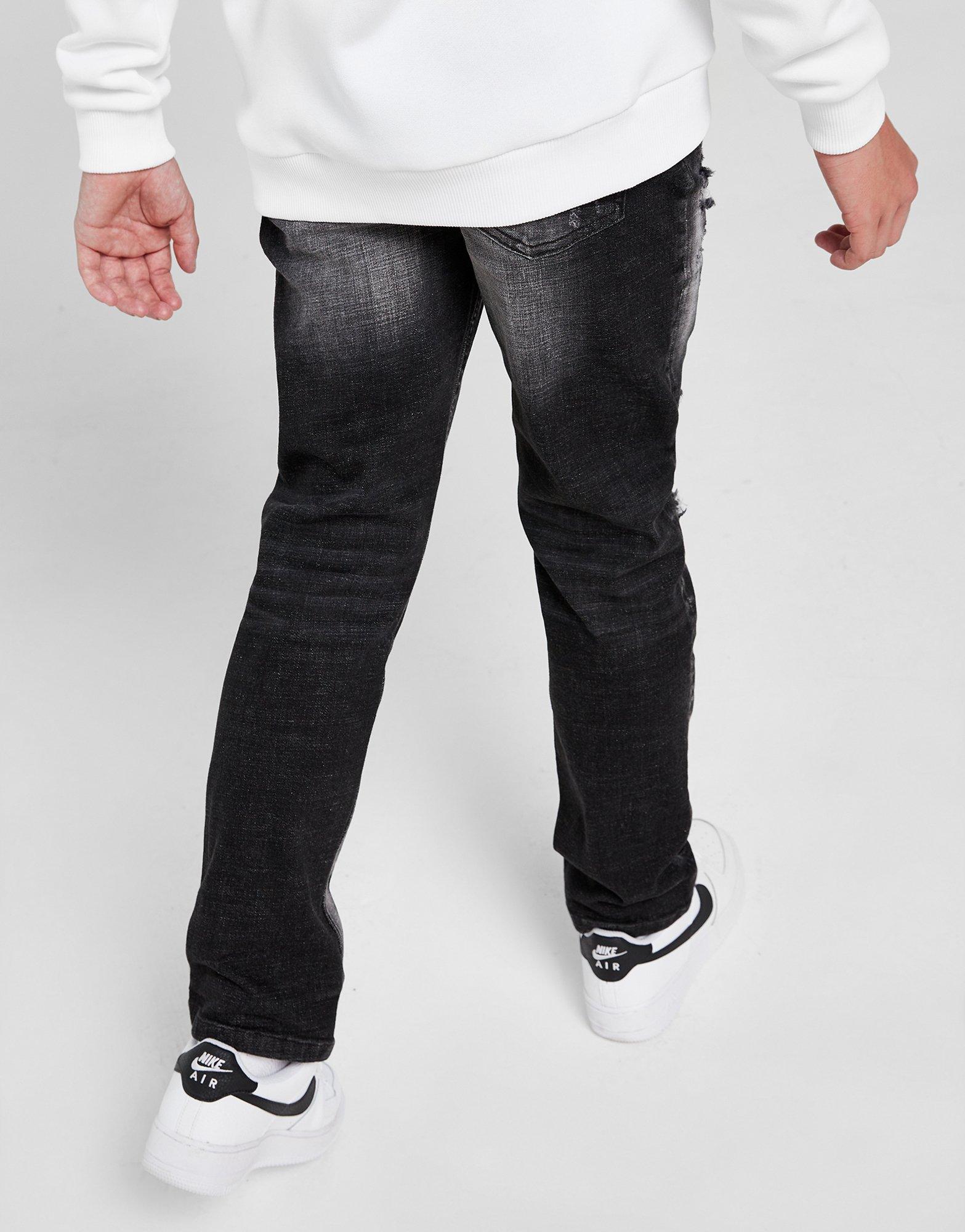 Supply & Demand Black Denim Jeans Junior em Preto