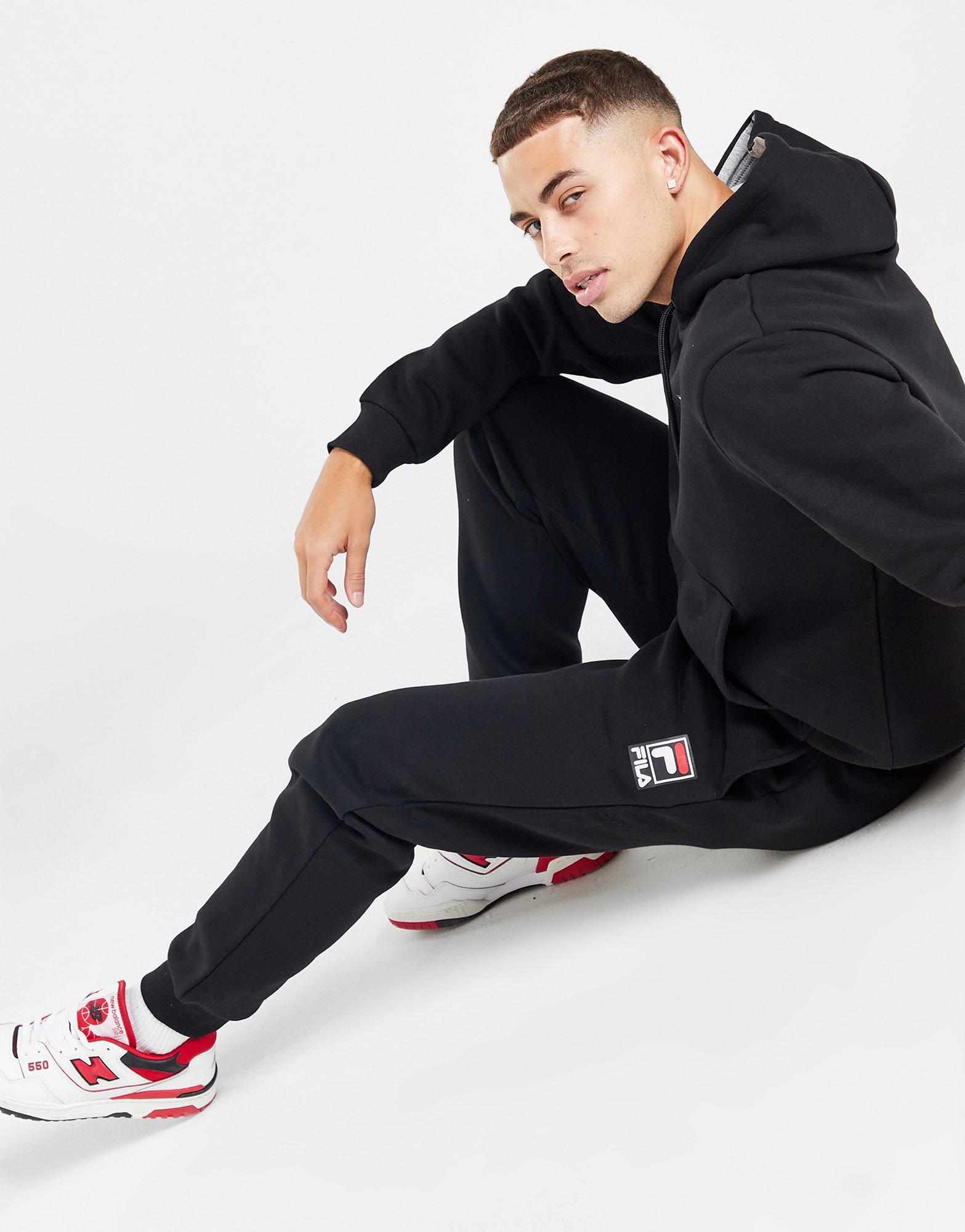 Black best sale fila sweatpants