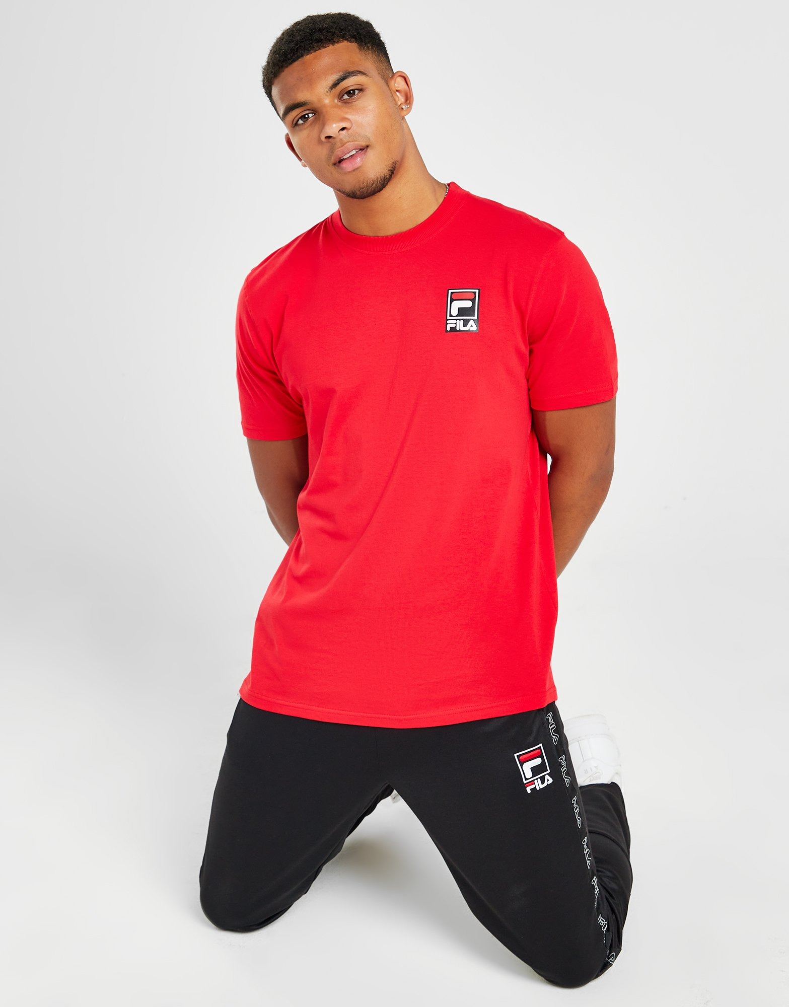 Red Fila Hamilton T-Shirt - JD Sports NZ