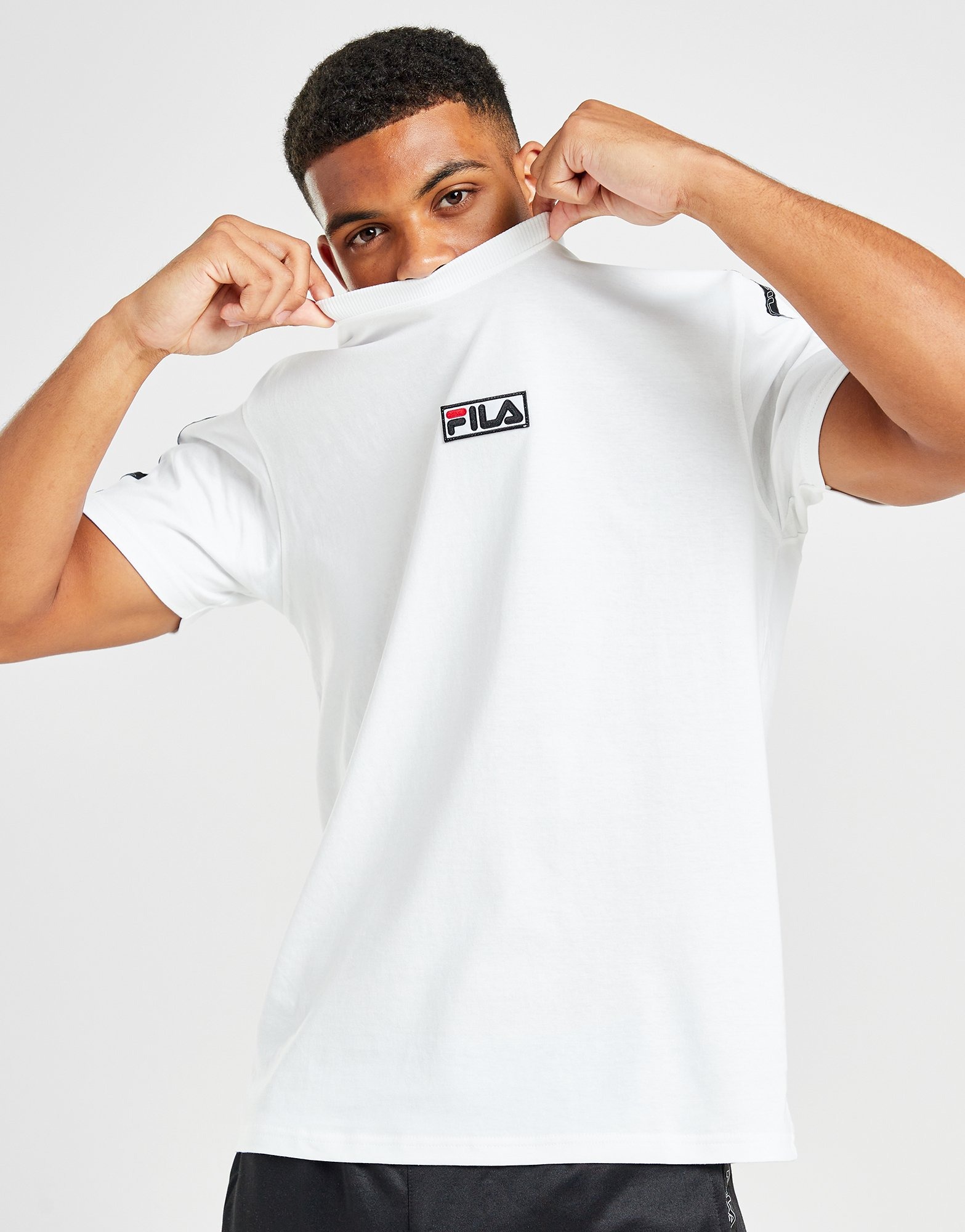 White Fila Rhys T Shirt JD Sports