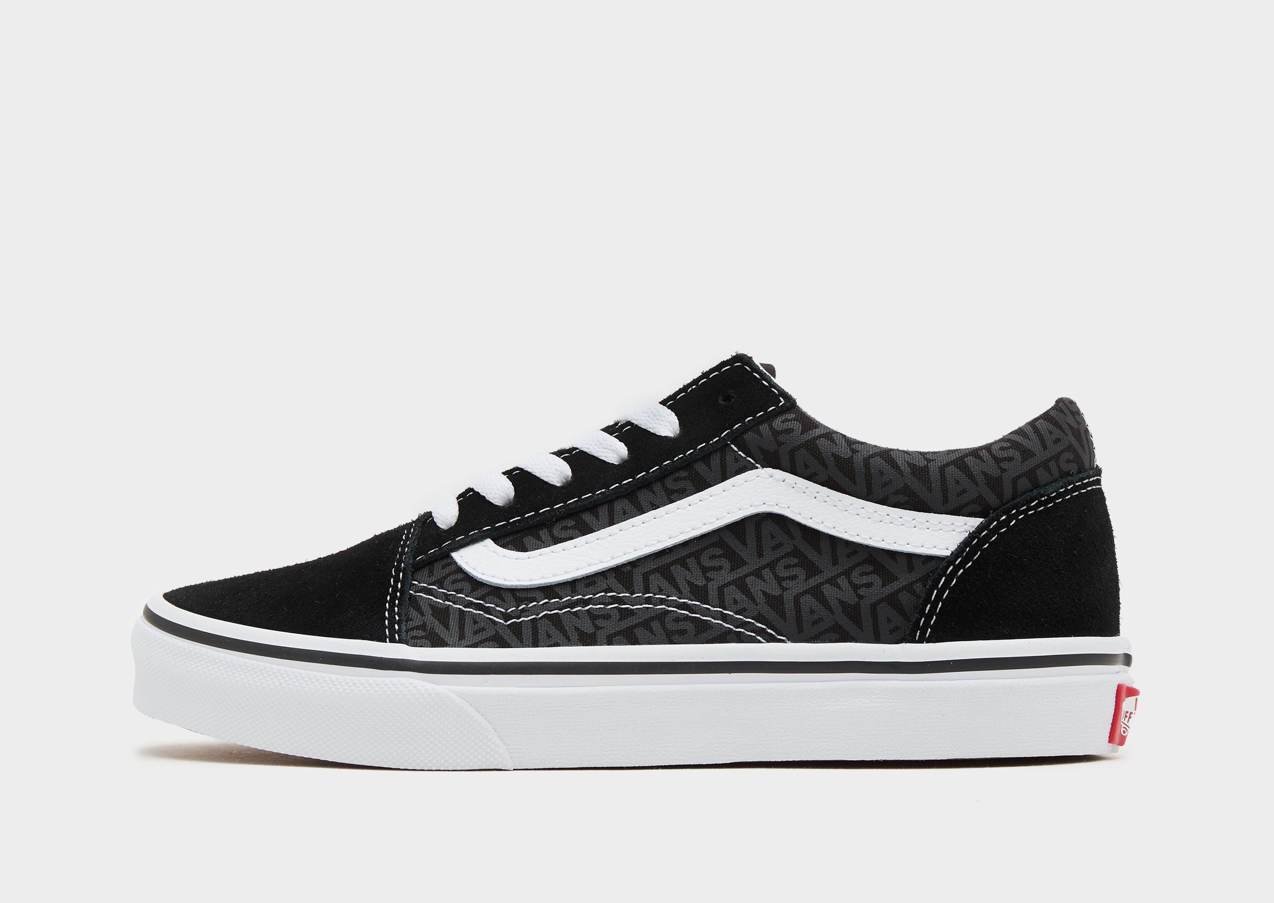 Musta Vans Old Skool Logo Juniorit JD Sports Suomi