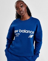 New Balance Logo Felpa Donna