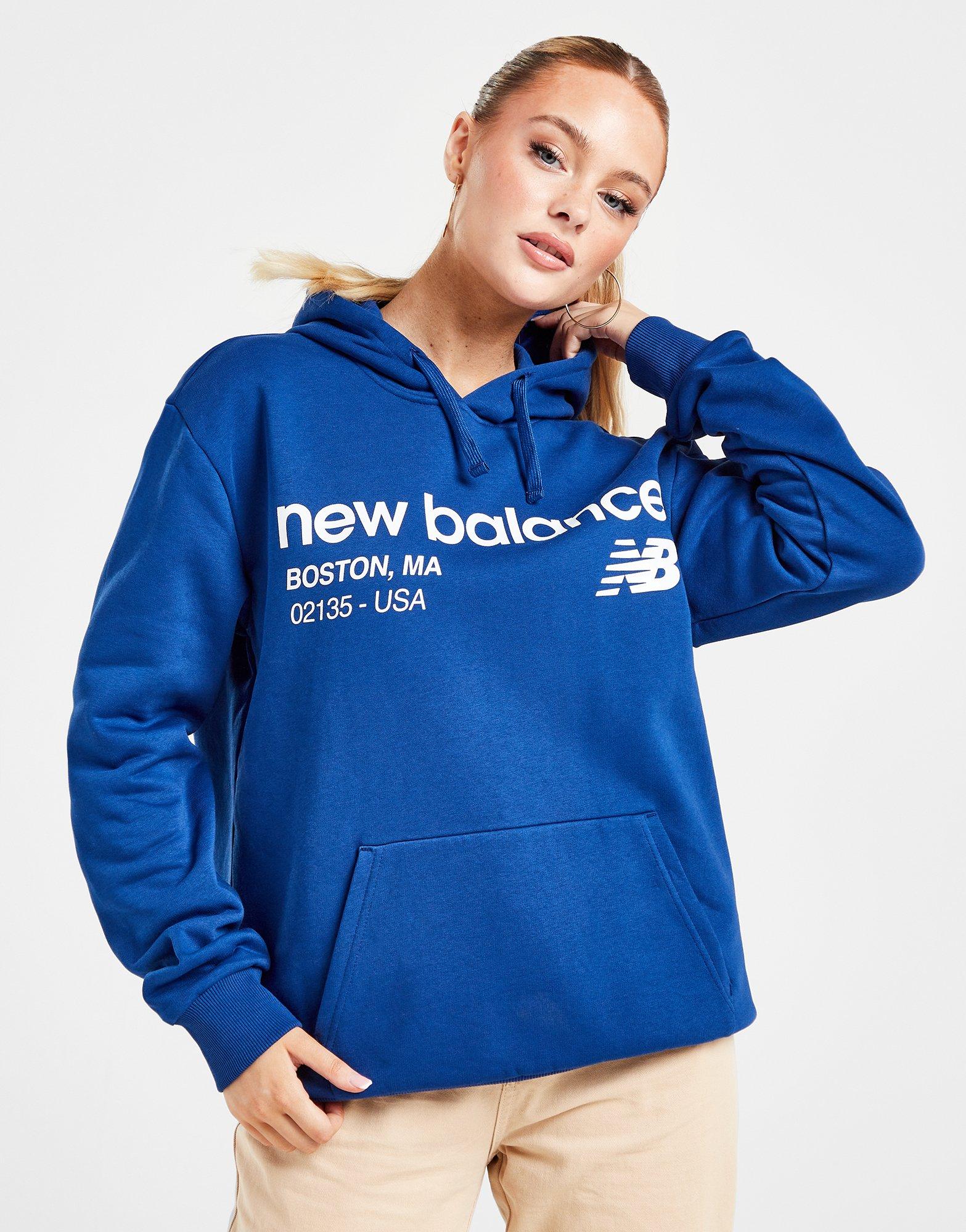 Blue New Balance Logo Hoodie