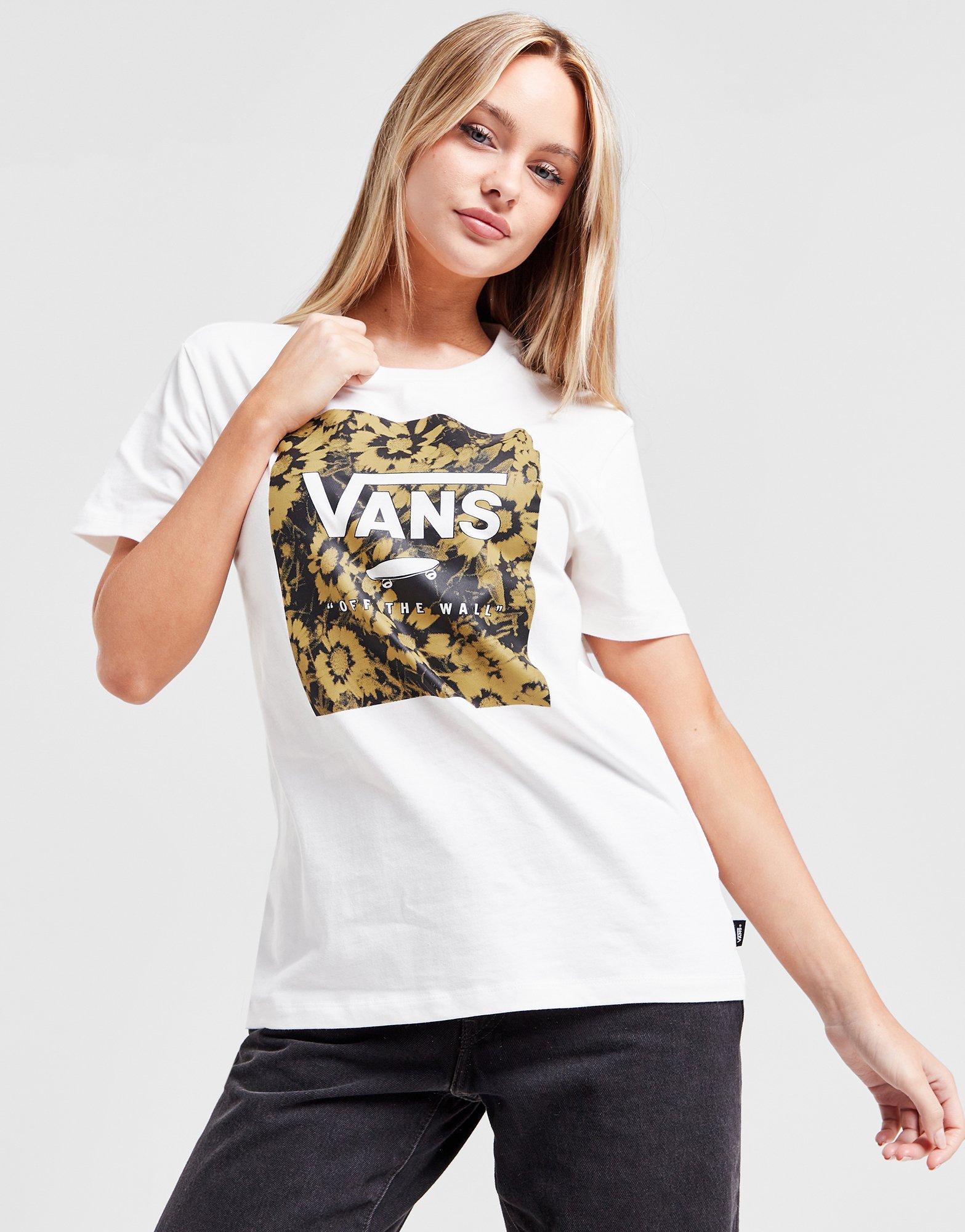 Vans off the wall floral outlet shirt